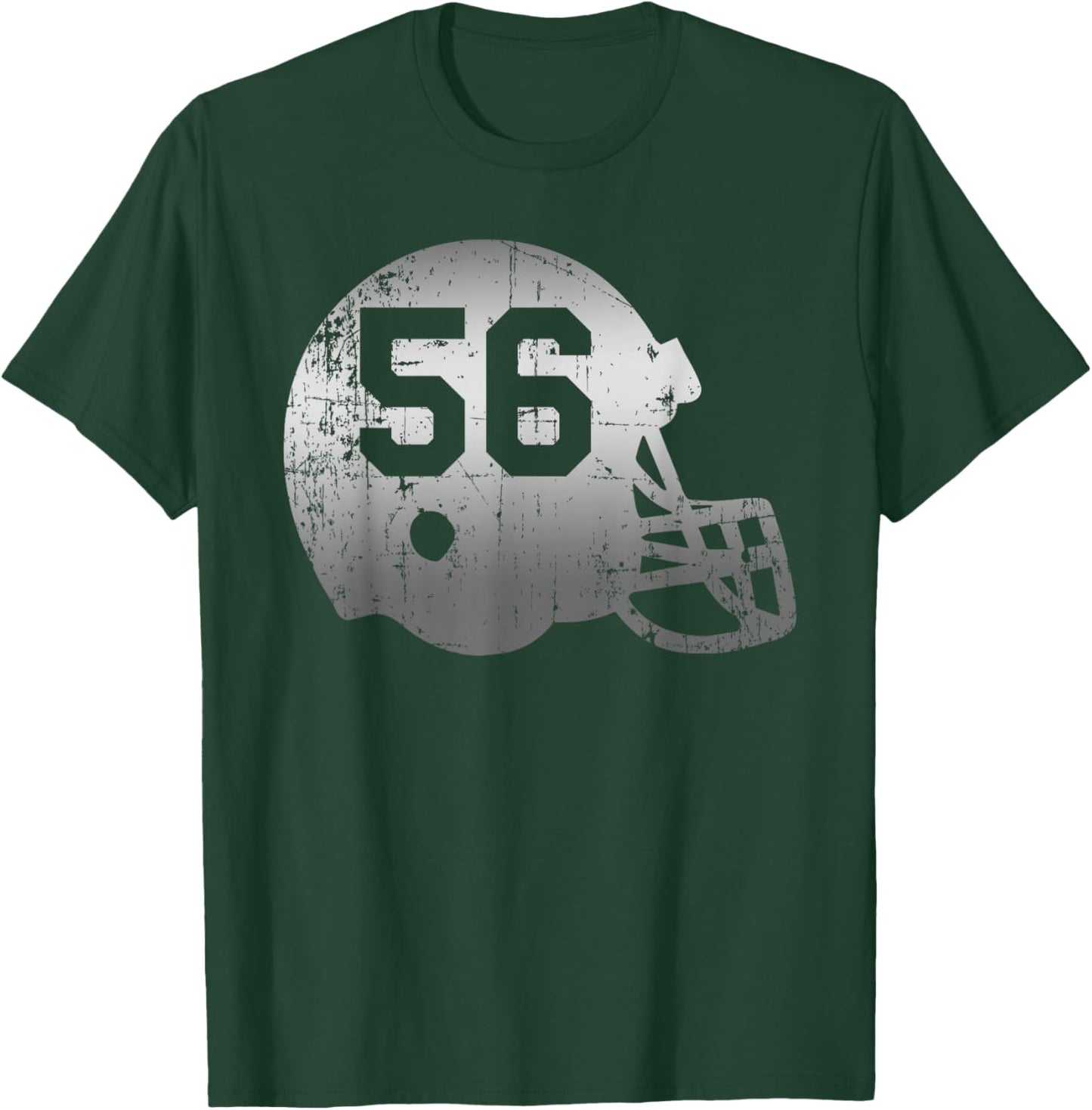 Vintage Football 56 Jersey Number T-Shirt - T-Shirt | Forest
