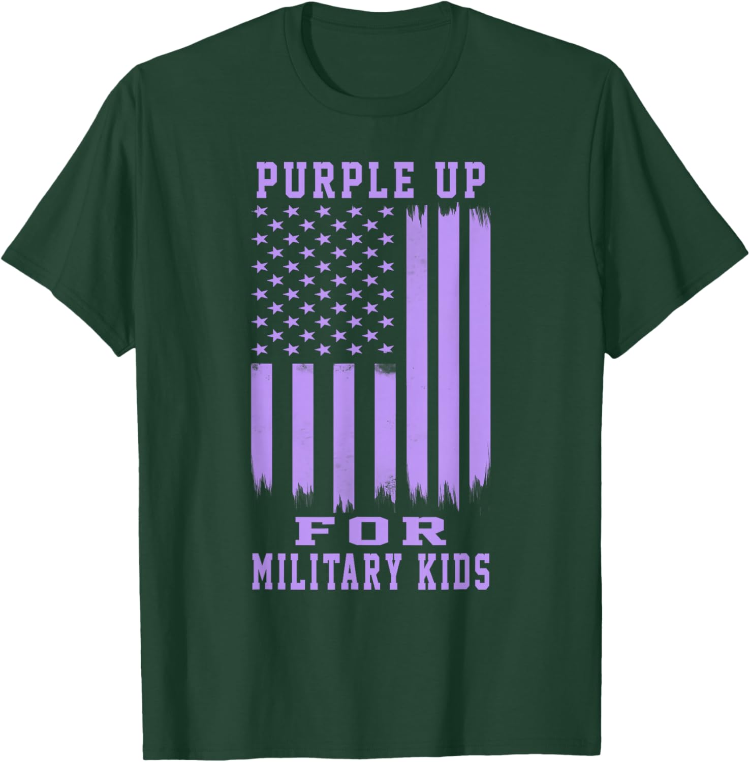 Purple Up for Military Kids Month Military Army Soldier Kids T-Shirt - T-Shirt | Forest