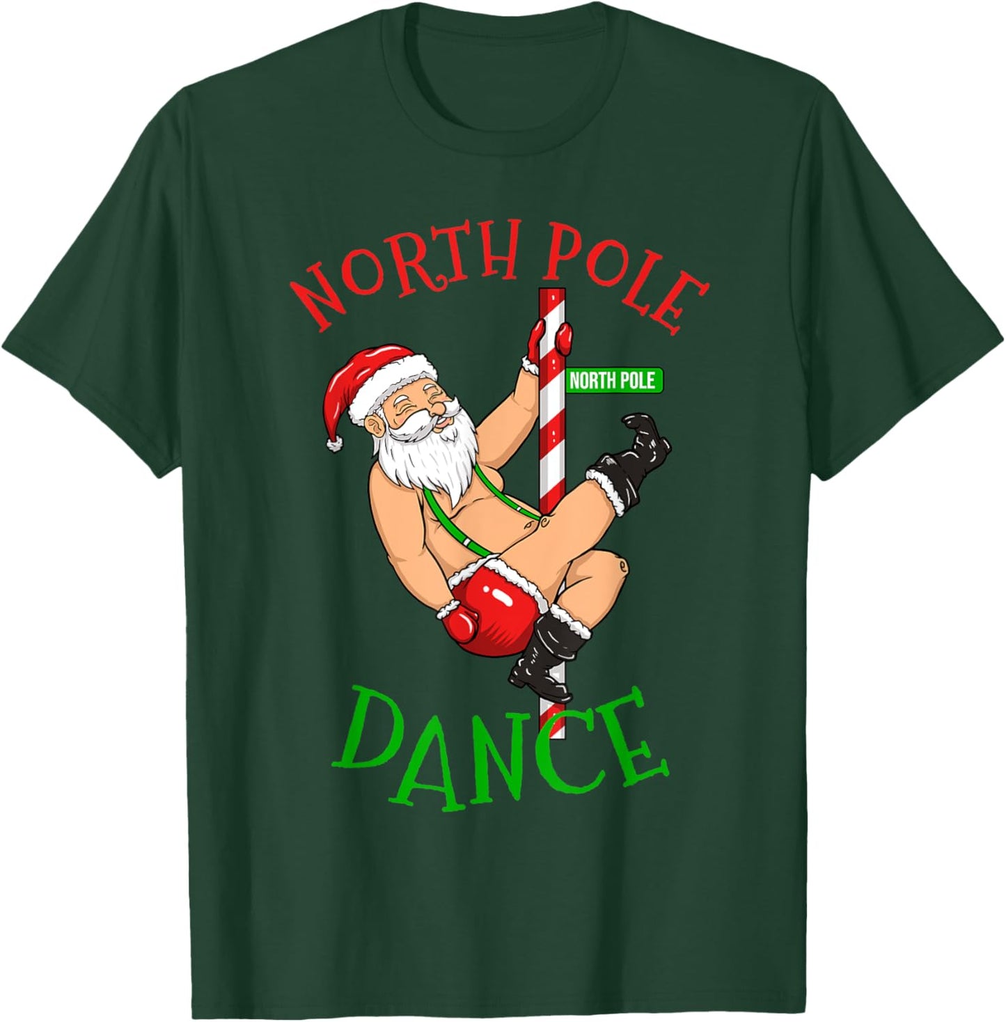 North Pole Dance Santa Claus Christmas North Pole Dance T-Shirt - T-Shirt | Forest