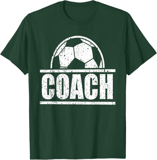 Soccer Coach Sports Coaching Staff Soccer Dad Father's Day T-Shirt - T-Shirt | Forest