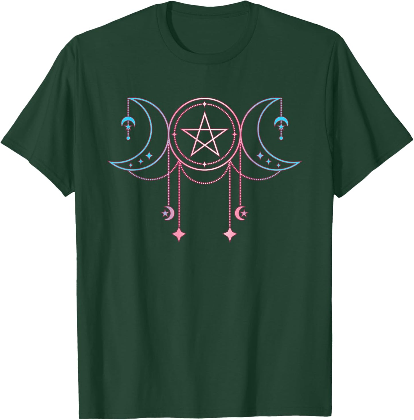 Triple Moon Goddess Transgender T-Shirt - T-Shirt | Forest