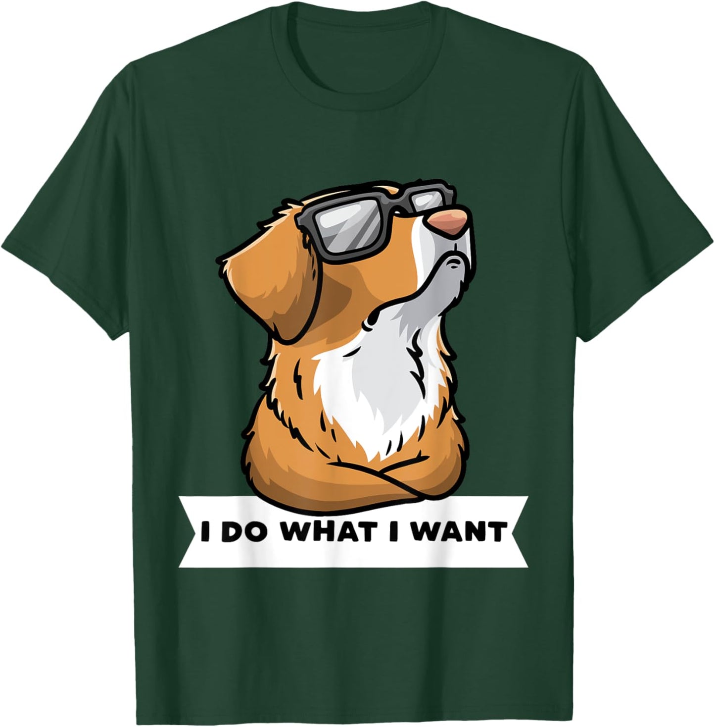 Nova Scotia Duck Tolling Retriever Dog With Sunglasses T-Shirt - T-Shirt | Forest