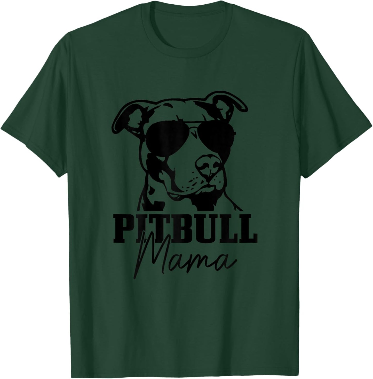 Pitbull Mom Funny Cute Dog Pitbull Mama T-Shirt - T-Shirt | Forest