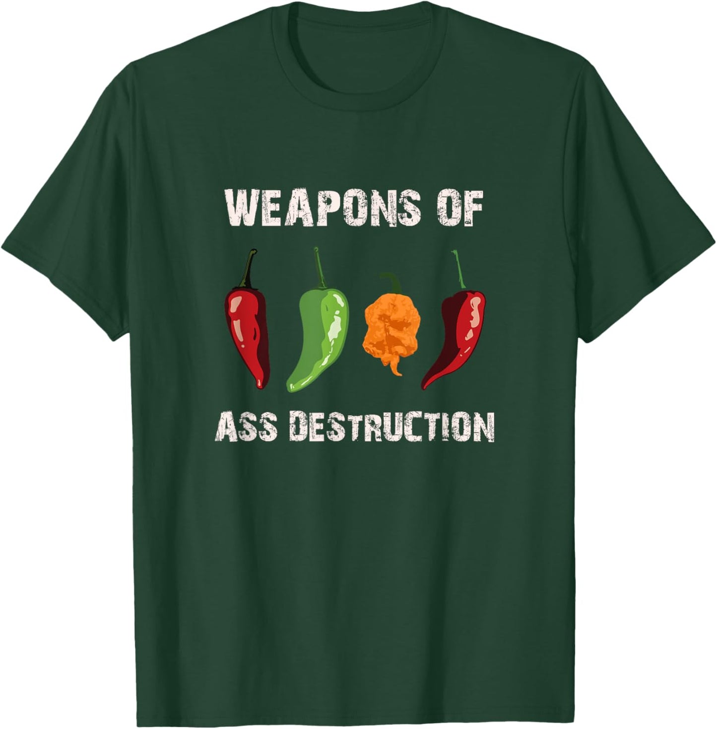 Funny pepper chili head spicy hot foods T-Shirt - T-Shirt | Forest