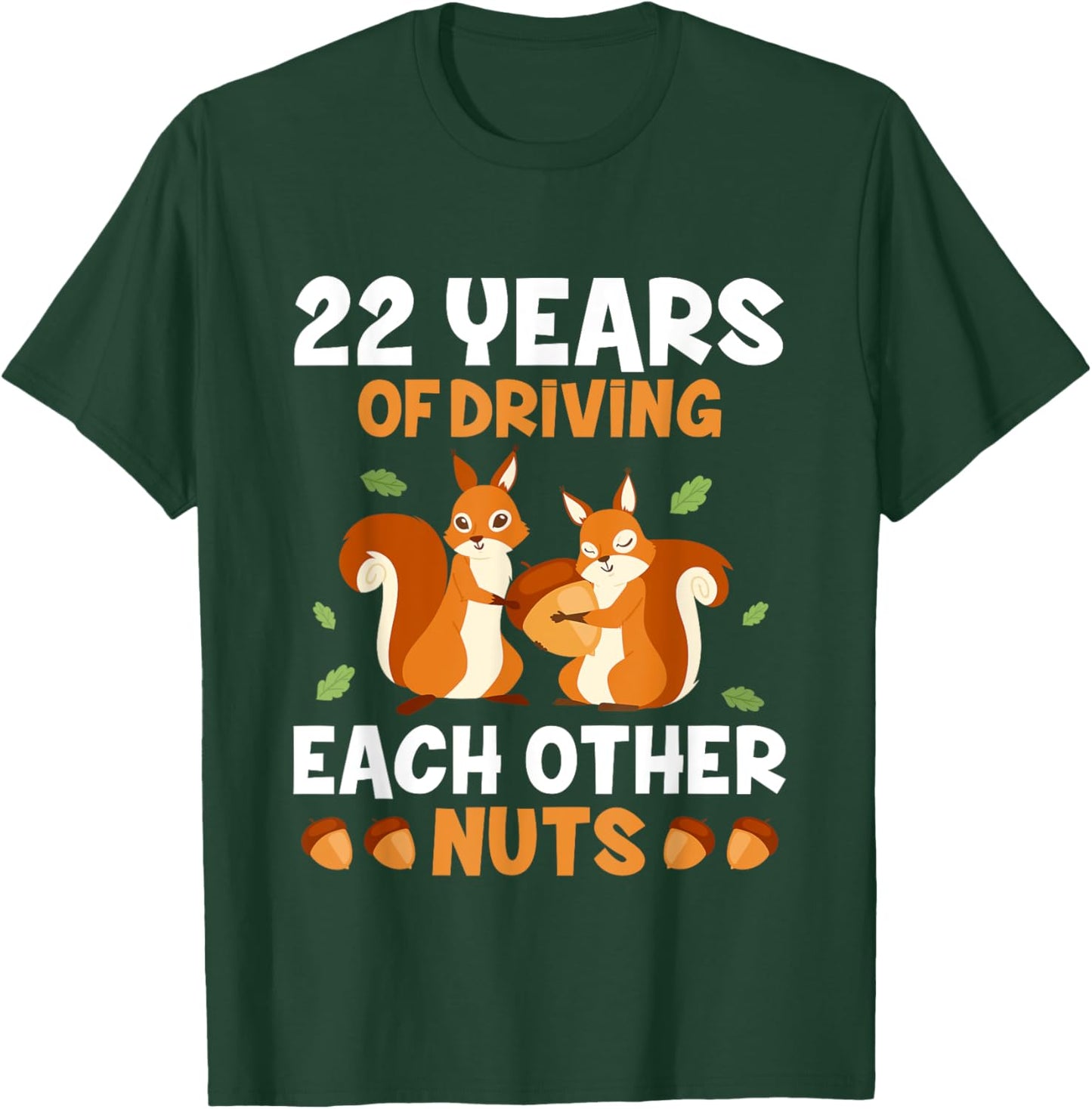 22nd 22-Year Wedding Anniversary Funny Couple T-Shirt - T-Shirt | Forest