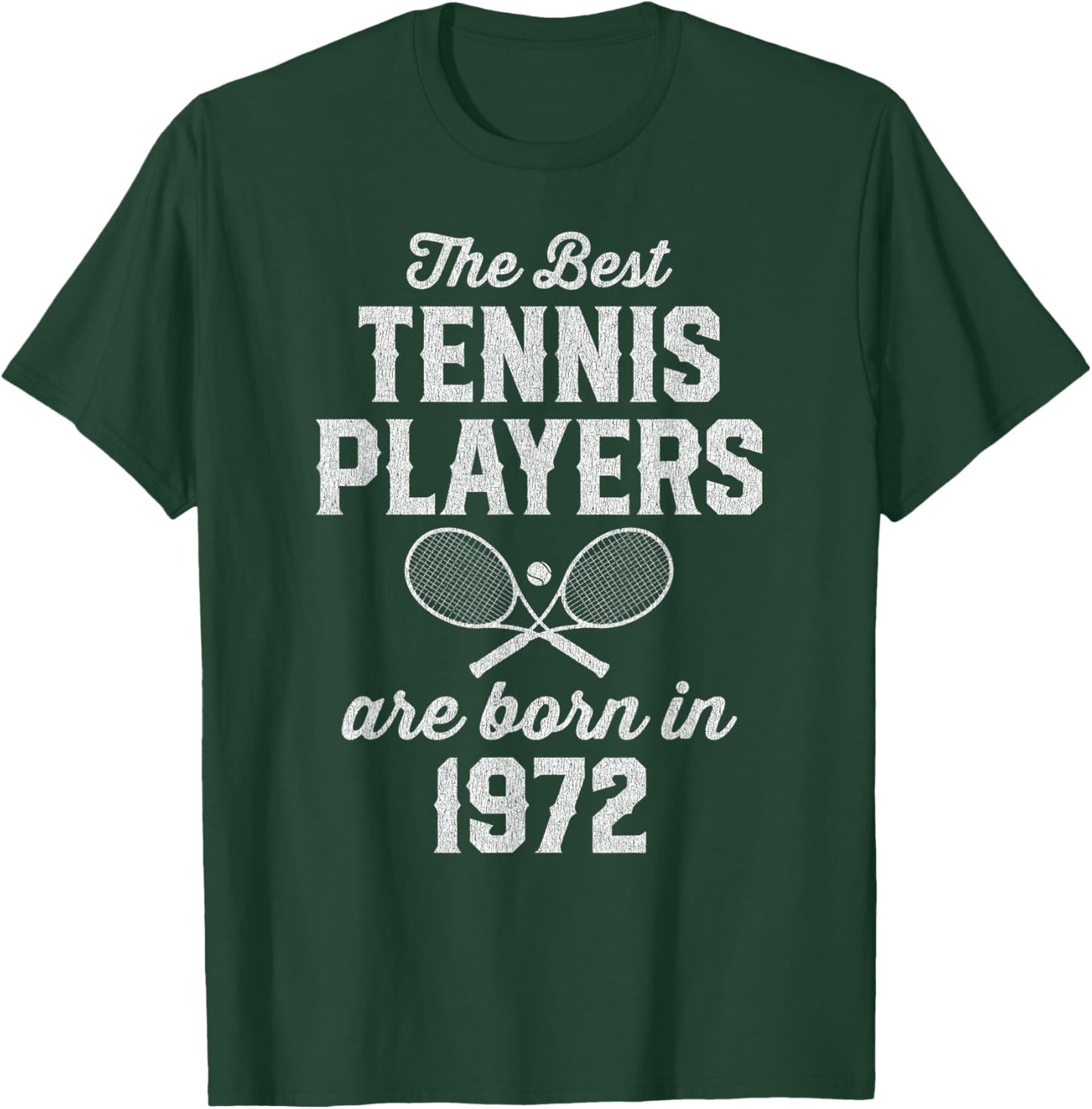 53 Year Old Tennis Player 53rd Birthday Tennis T-Shirt - T-Shirt | Forest