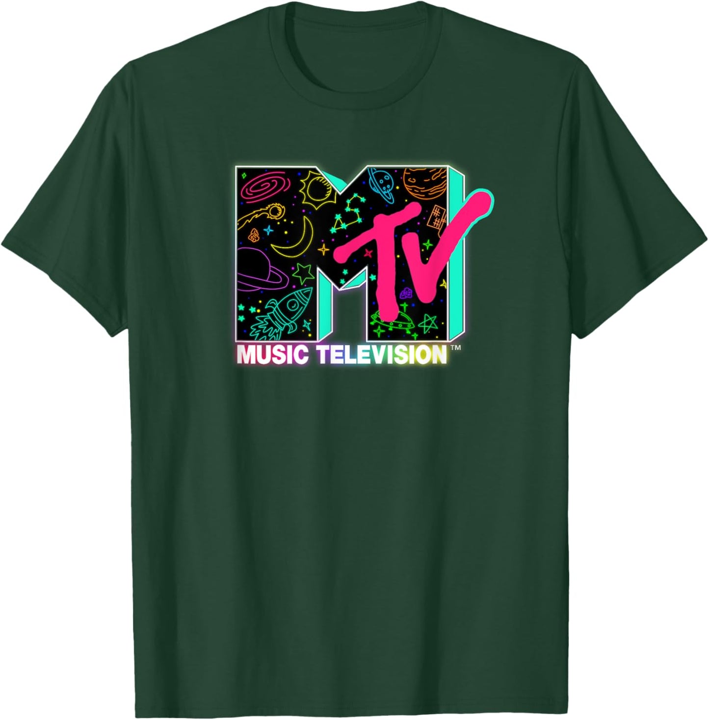 Mademark x MTV - Music Television - Intergalactic T-Shirt - T-Shirt | Forest