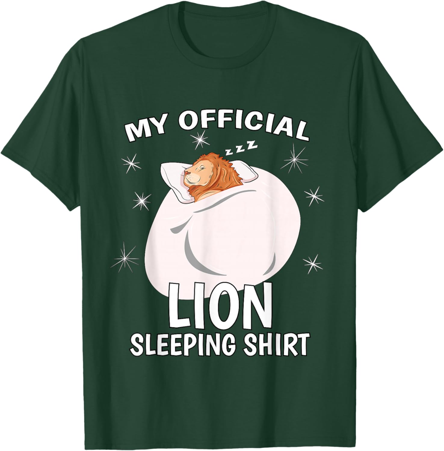 My Official Sleeping Shirt PJ Pajama Top Lion T-Shirt - T-Shirt | Forest
