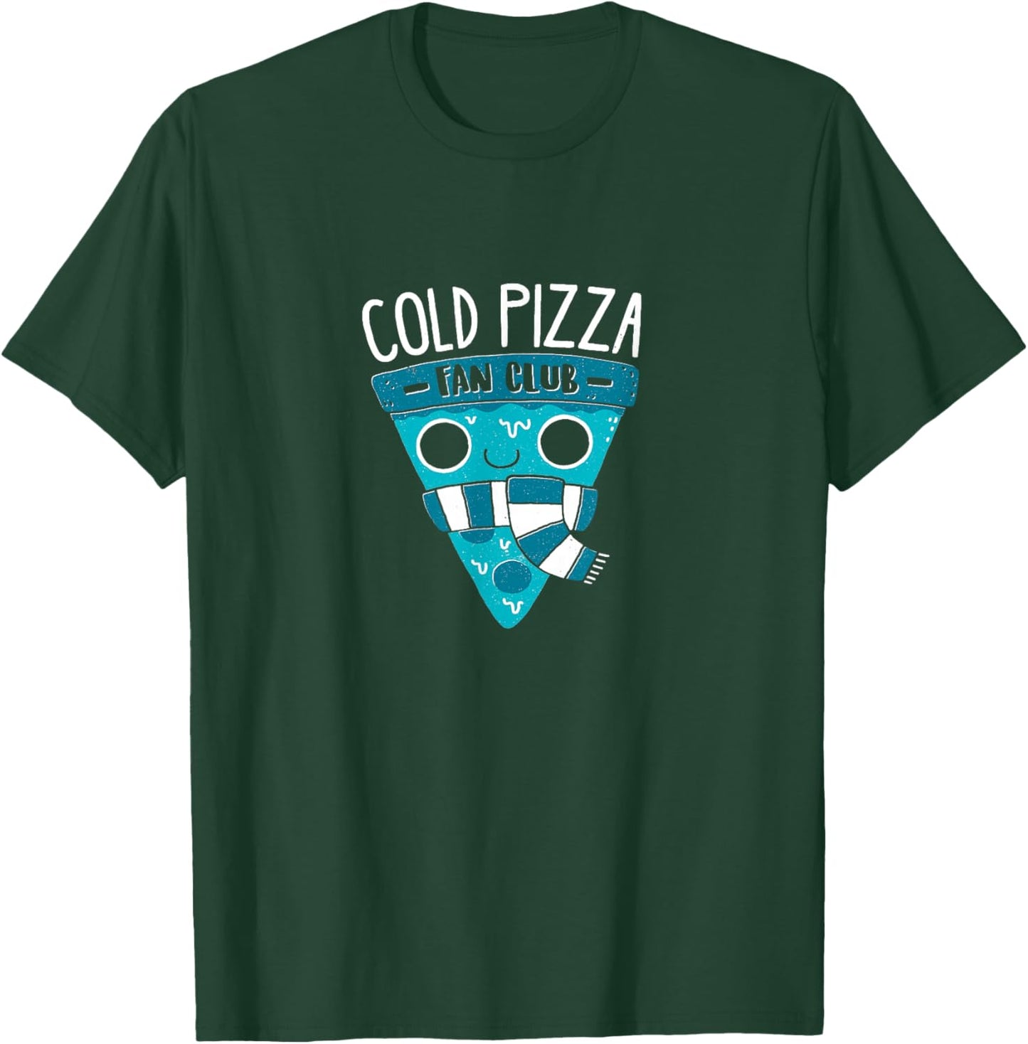 Cold Pizza Fan Club - Official DinoMike Design T-Shirt - T-Shirt | Forest