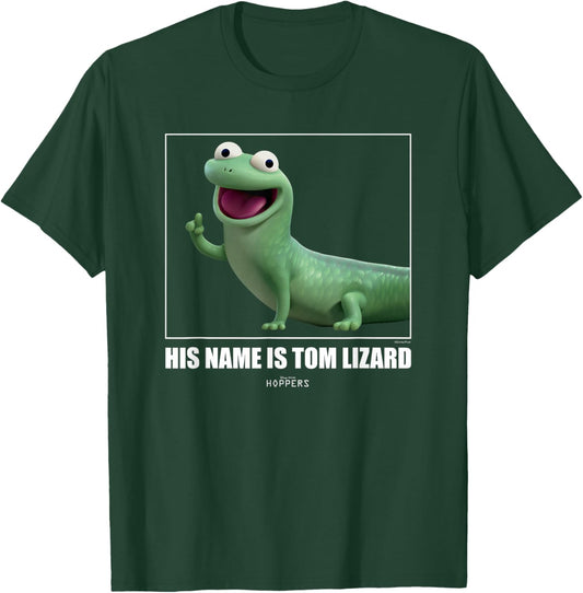 Disney Pixar Hoppers Tom Lizard Cute 3D Character Aesthetic T-Shirt - T-Shirt | Forest