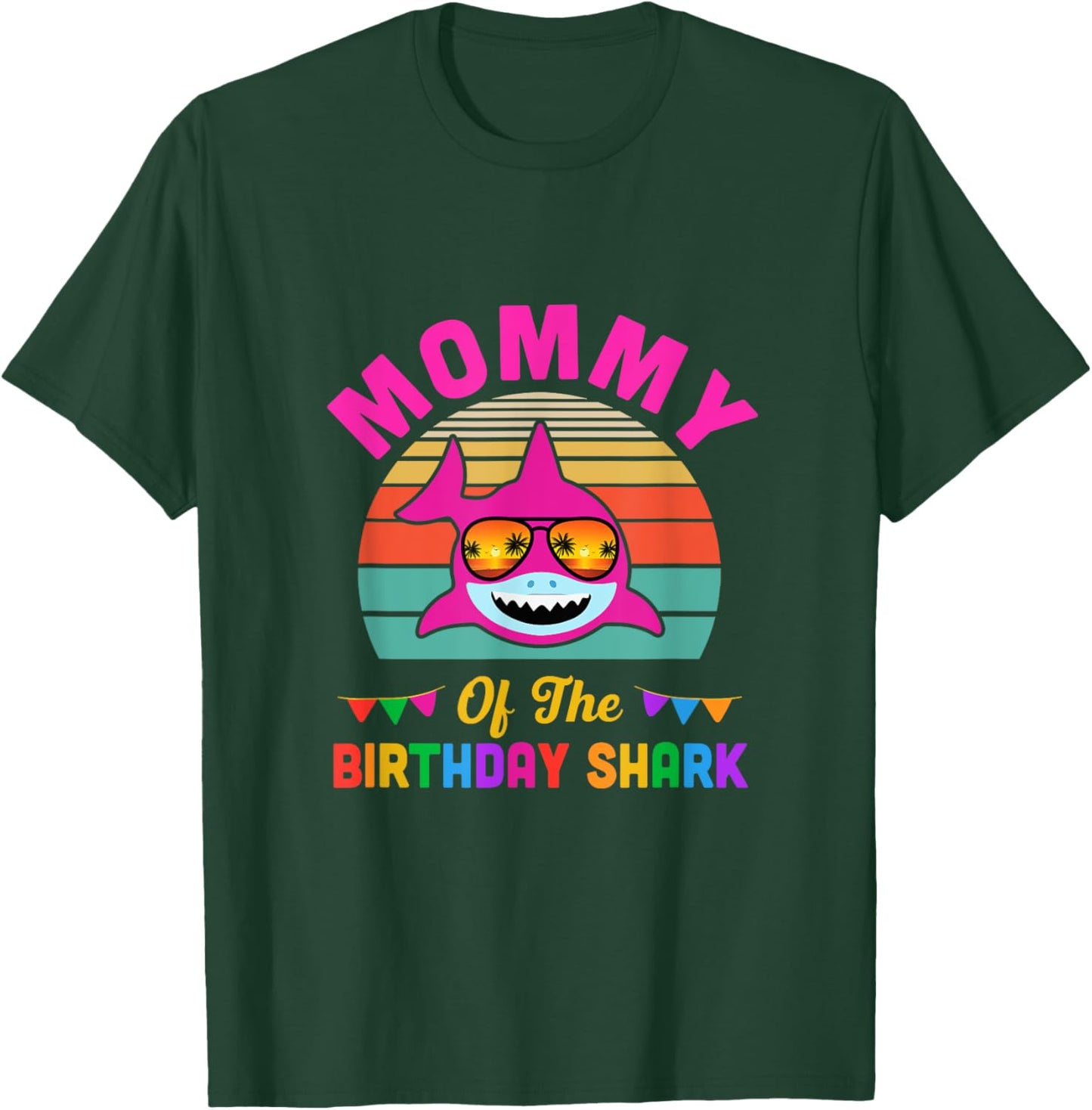 Mommy Of The Shark Birthday Mom Matching Family T-Shirt - T-Shirt | Forest