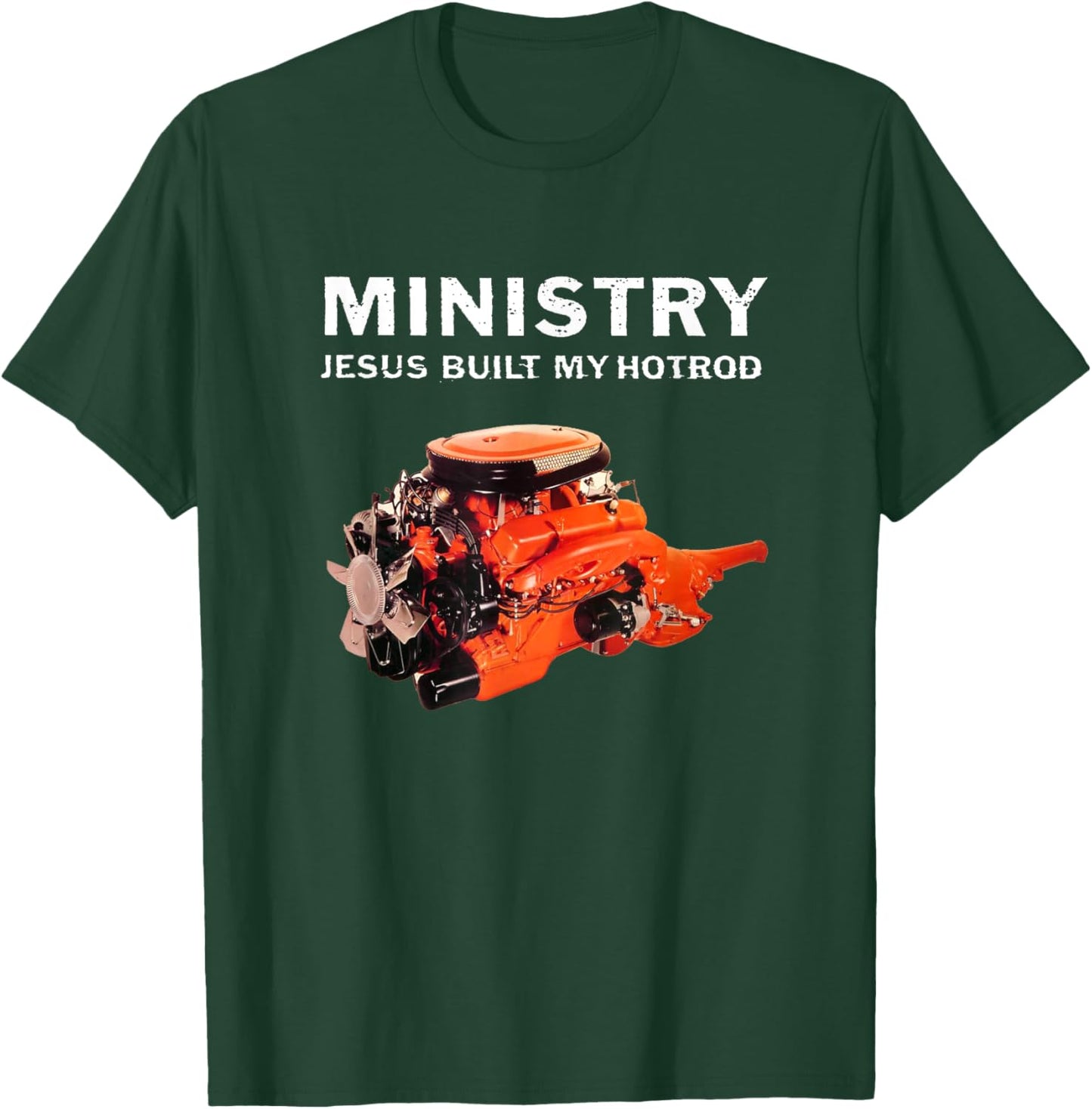 Ministry - Official Merchandise - Jesus Built My Hotrod T-Shirt - T-Shirt | Forest
