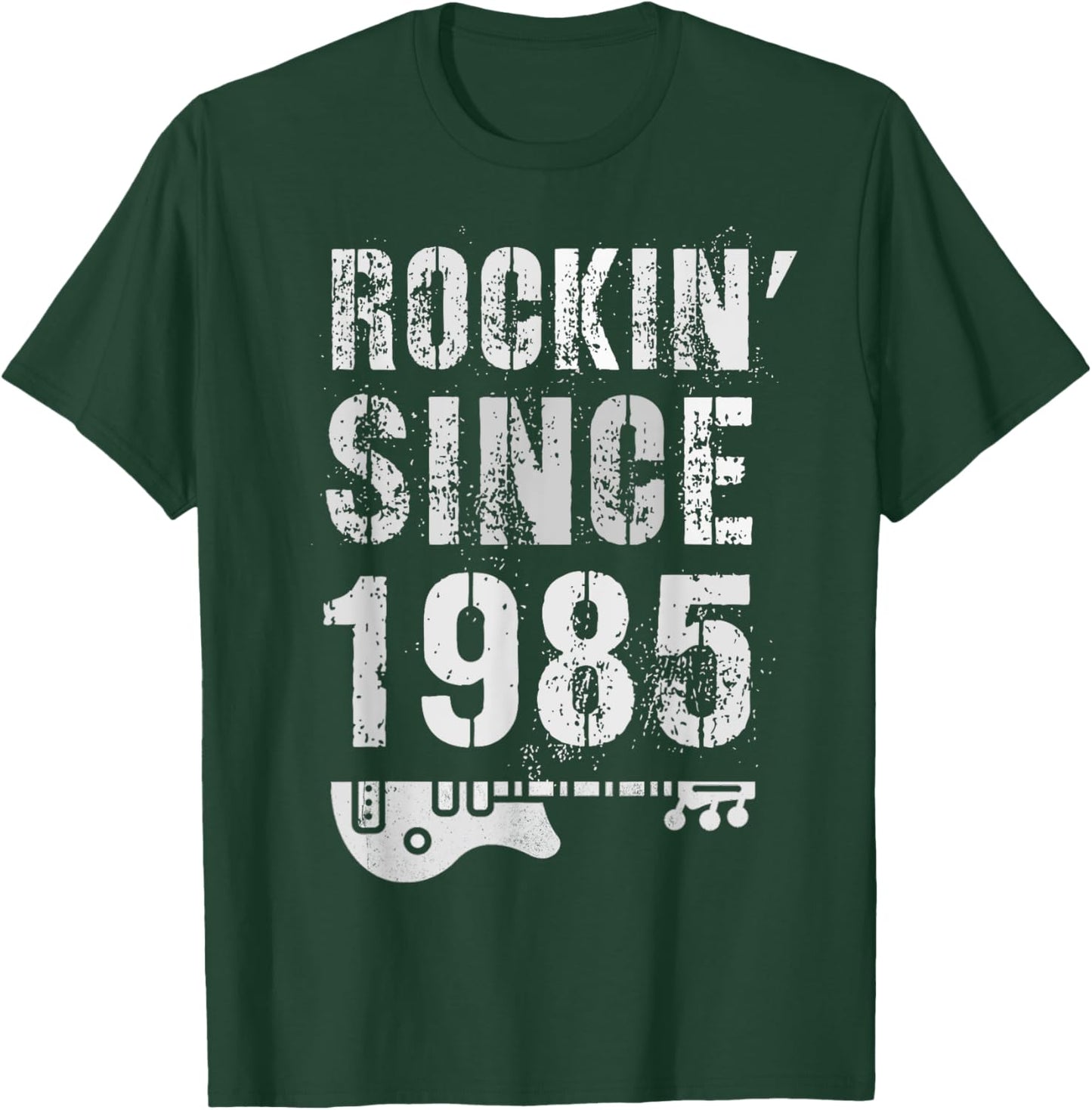 Rockin' Awesome Since 1985 Legendary Rockstar 37th Birthday T-Shirt - T-Shirt | Forest