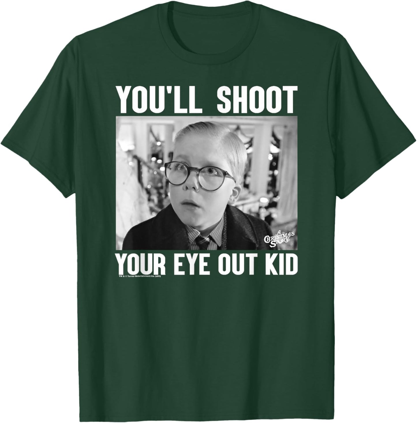 A Christmas Story Sad Ralphie Black and White Photo Holiday T-Shirt - T-Shirt | Forest