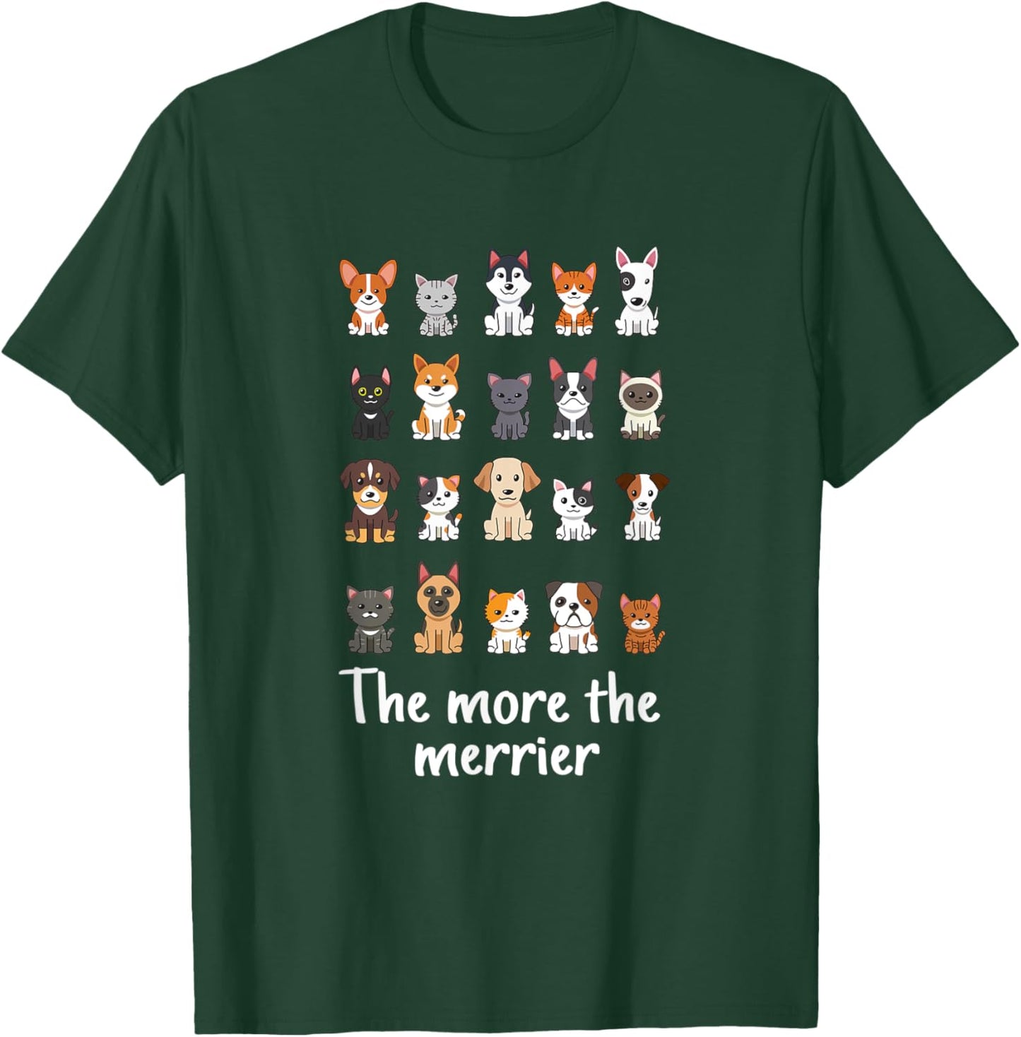 Rescue Animal Rescue Dog Cat Foster Cat Mom Foster Dog Dad Men Women Kids T-Shirt - T-Shirt | Forest