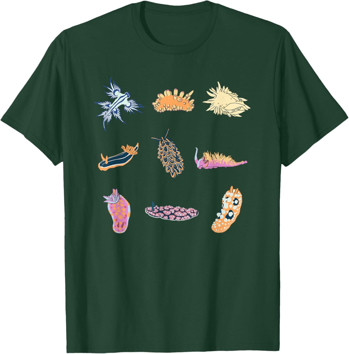 Nudibranch Sea Snail Marine Biologist and Aquarian T-Shirt - T-Shirt | Forest