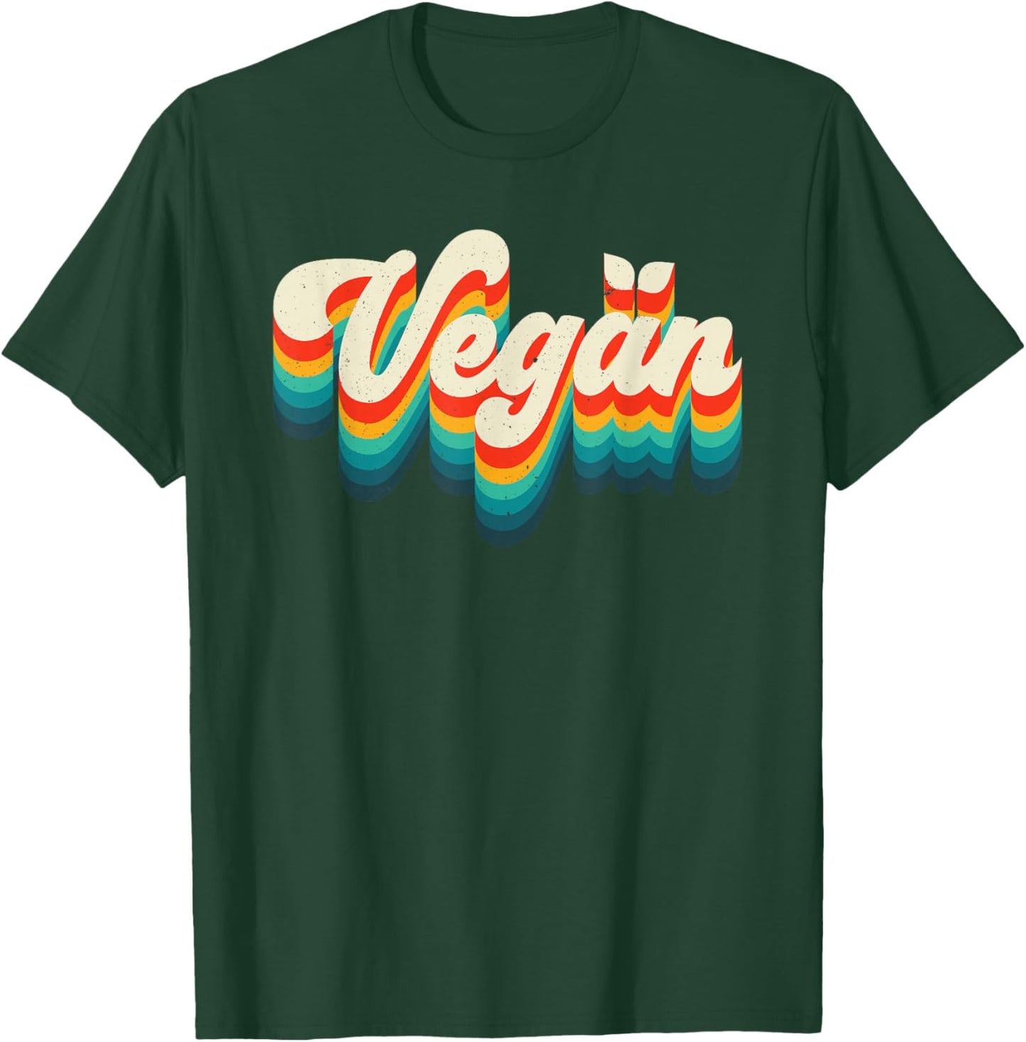 Retro Vegan Shirt Women Men Kids T-Shirt - T-Shirt | Forest