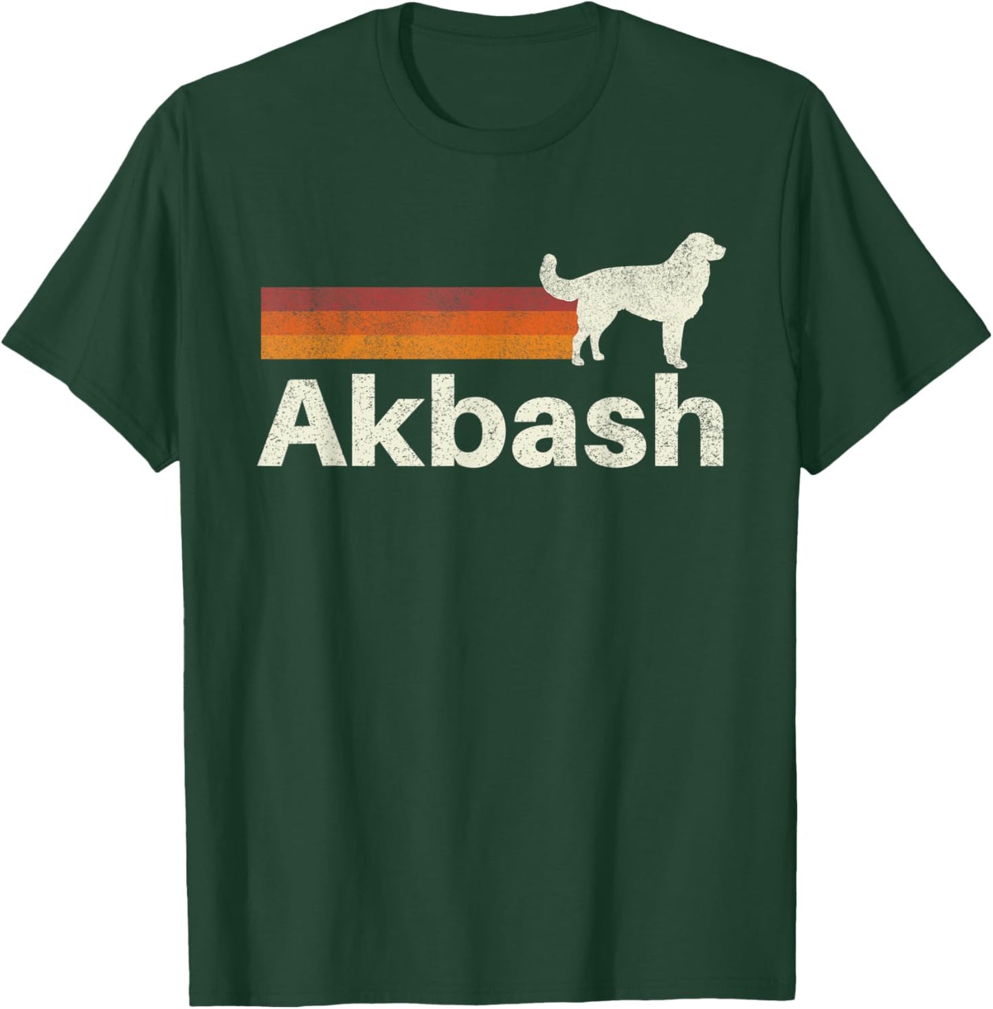 Vintage Akbash Retro Mom Dad Dog T-Shirt - T-Shirt | Forest