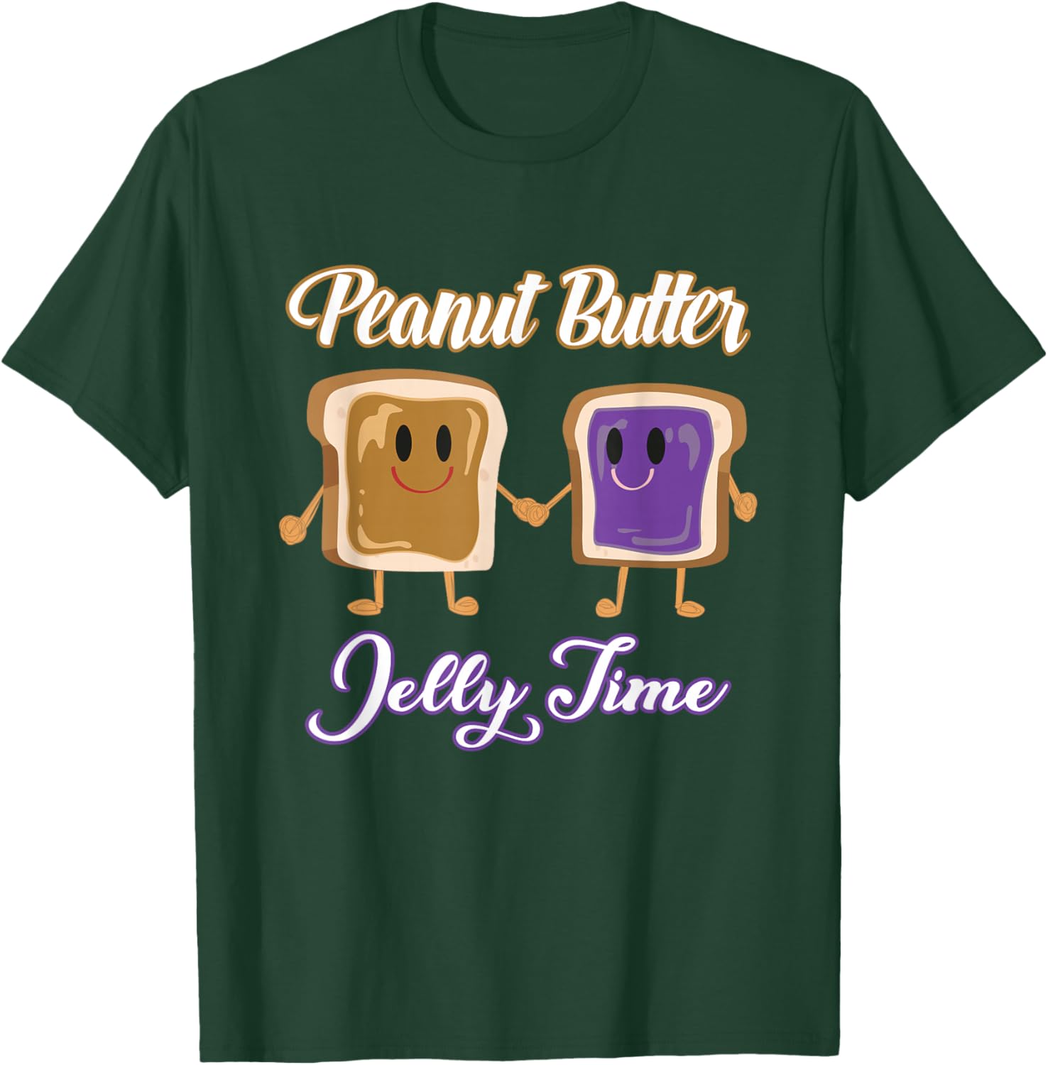 Peanut Butter Jelly Time BFF Love Match Perfect T-Shirt - T-Shirt | Forest