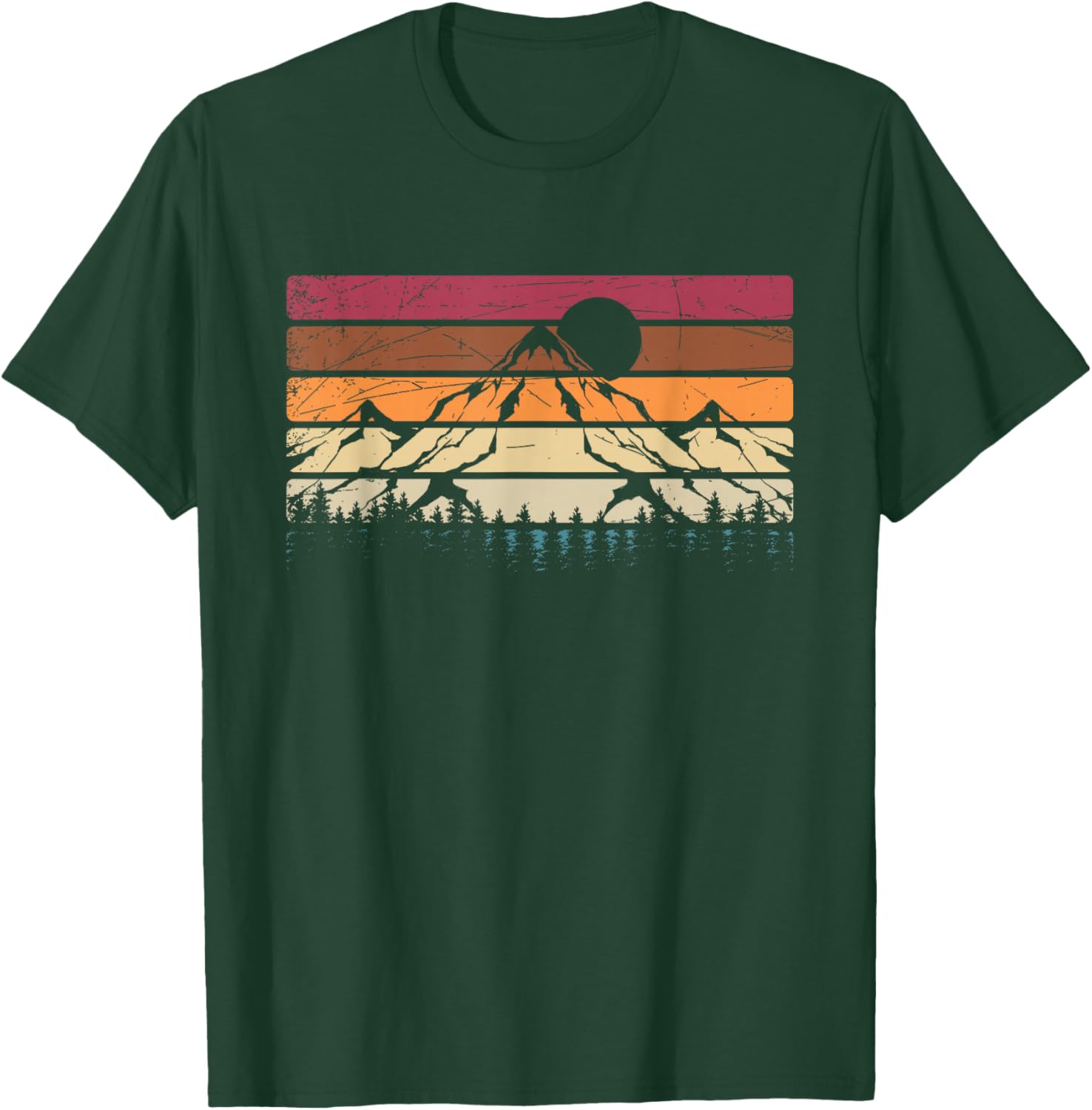 Mountain Hiking Mountain Hiker Nature Retro Forest T-Shirt - T-Shirt | Forest