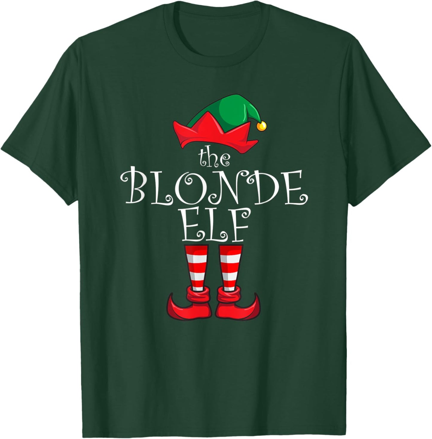 Blonde Elf Matching Family Christmas Party Pajama Blonde Elf T-Shirt - T-Shirt | Forest