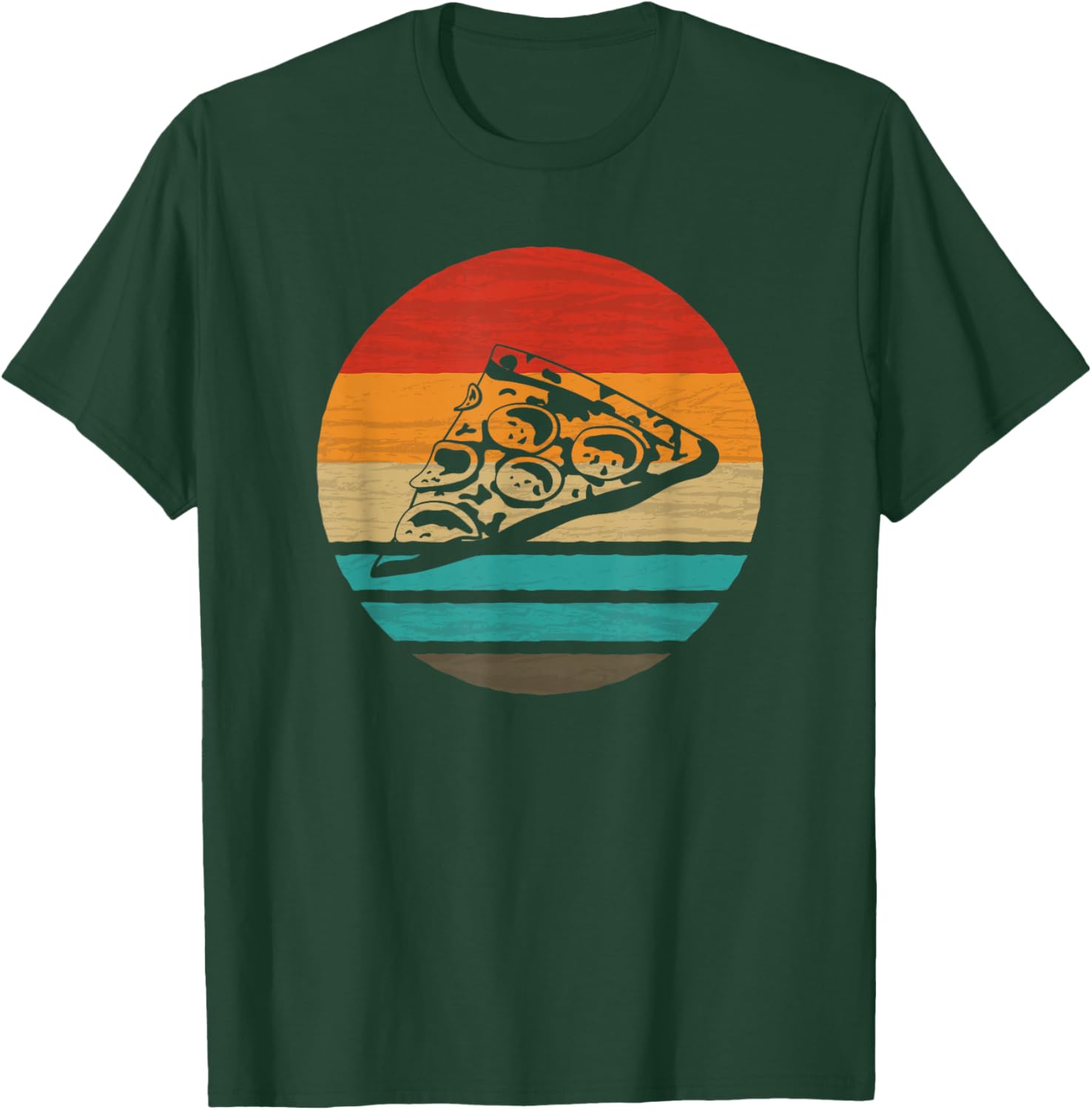 Pizza Piece Retro Style Vintage T-Shirt - T-Shirt | Forest