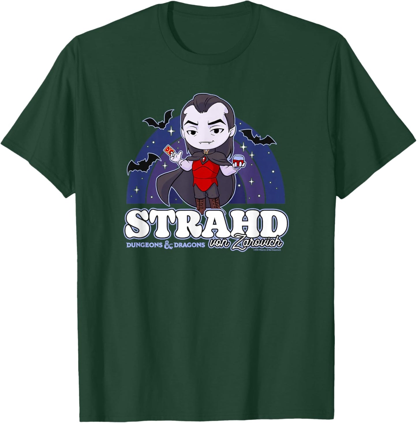 Dungeons & Dragons Strahd Von Zarovich Pride Rainbow T-Shirt - T-Shirt | Forest