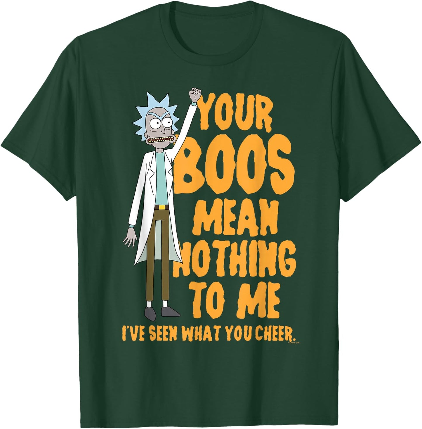 Rick and Morty Halloween Your Boos Mean Nothing to Me T-Shirt - T-Shirt | Forest