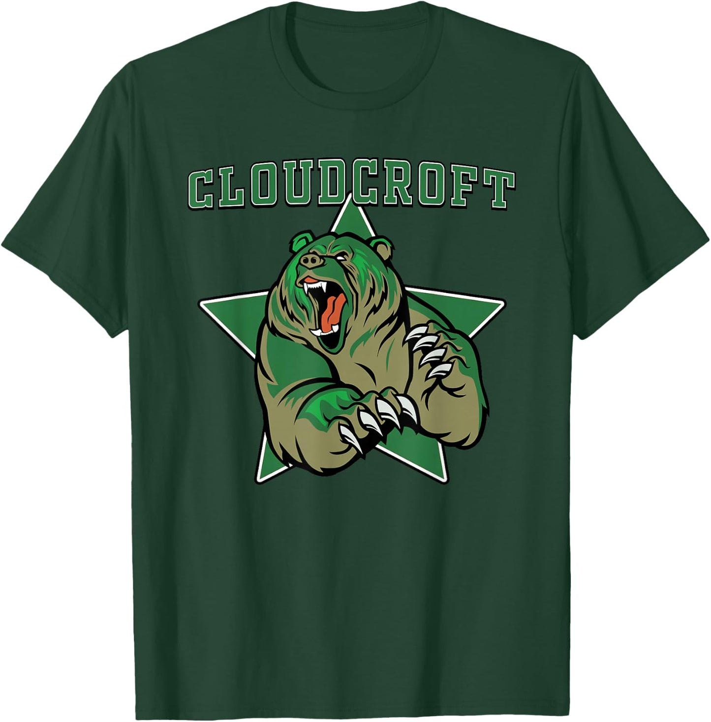 Cloudcroft Bears High School Team Spirit T-Shirt - T-Shirt | Forest