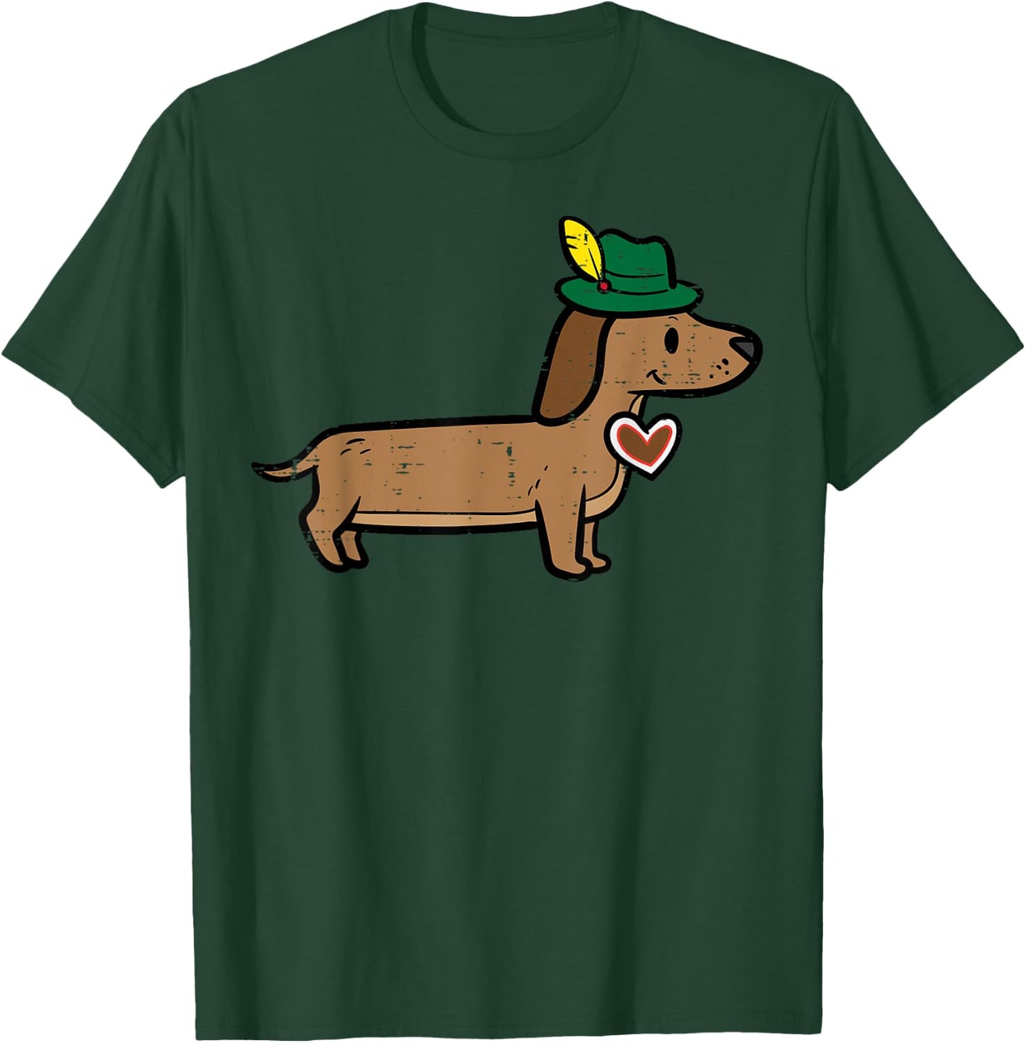 Oktoberfest Dachshund Cute Sausage Dog German Kids Men Women T-Shirt - T-Shirt | Forest