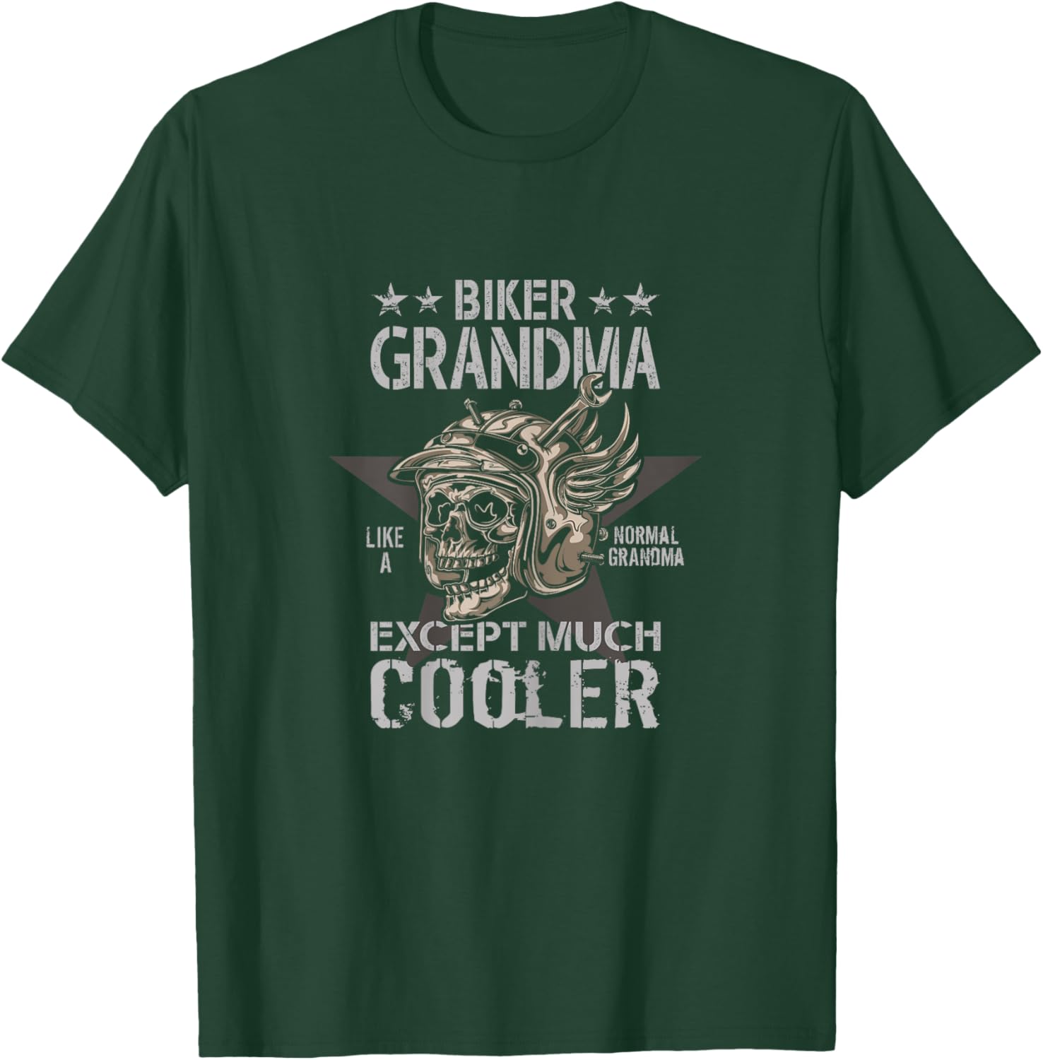 Biker Grandma - Motorbike Grandma Biker Grandma T-Shirt - T-Shirt | Forest