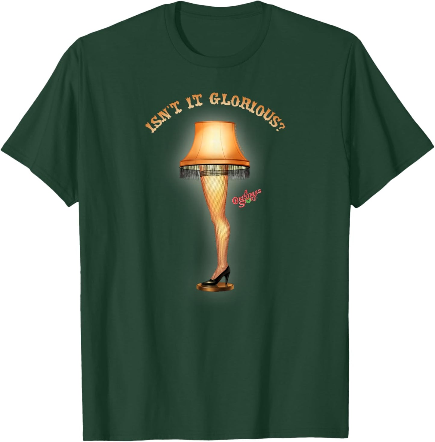 A Christmas Story Glowing Glorious Leg Lamp Funny Holiday T-Shirt - T-Shirt | Forest