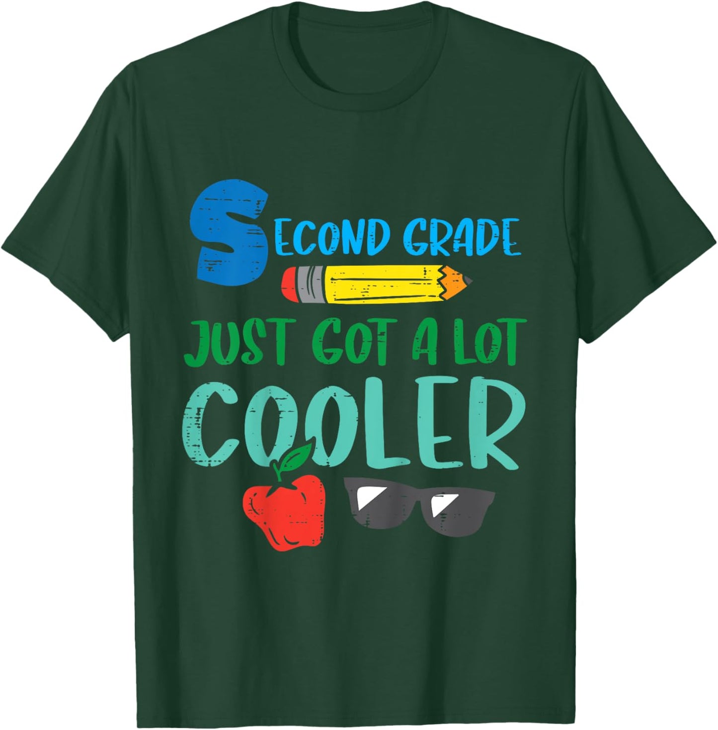 Kids Second Grade Just Got Cooler 2nd First Day Of School Boys T-Shirt - T-Shirt | Forest