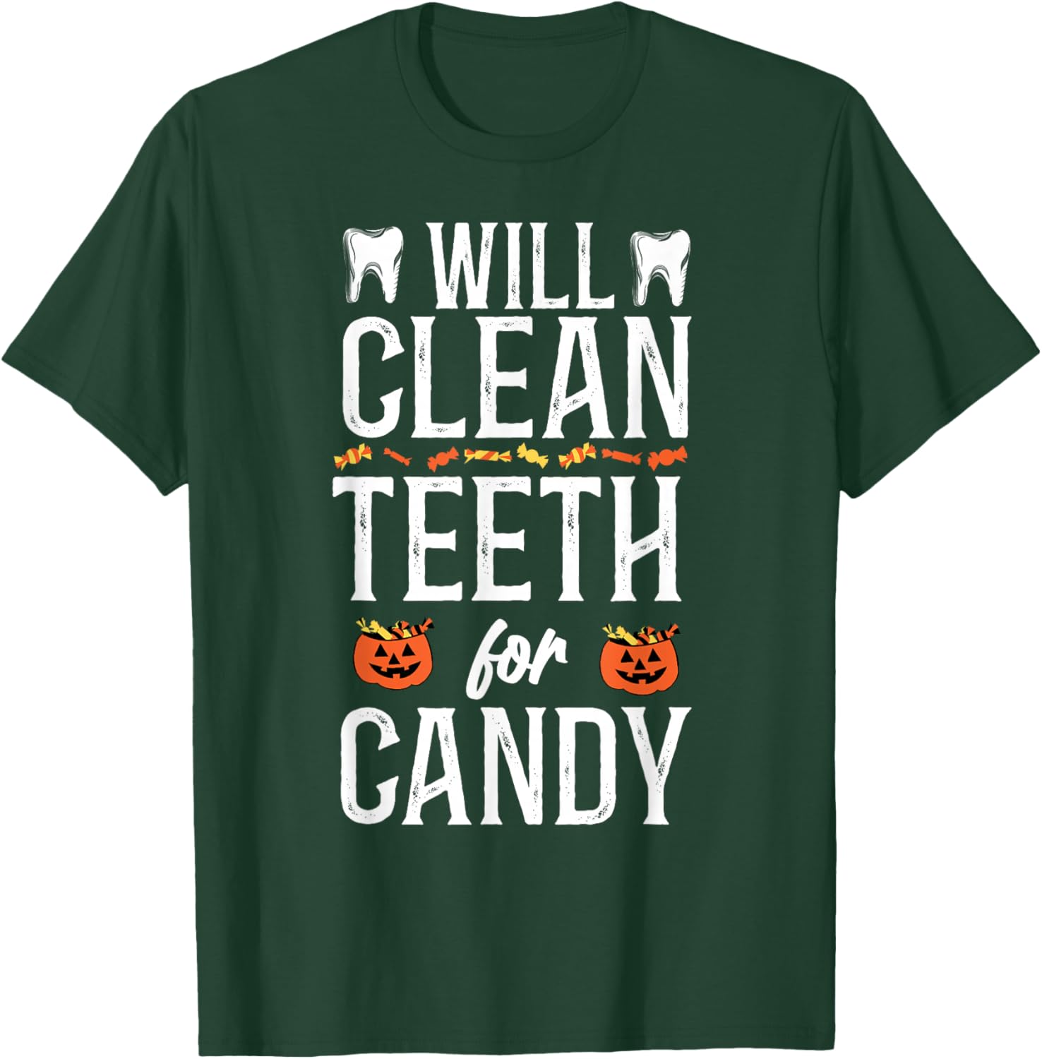 Dentist Dental Assistant Hygienist Halloween T-Shirt - T-Shirt | Forest