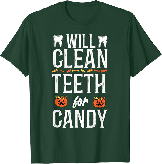 Dentist Dental Assistant Hygienist Halloween T-Shirt - T-Shirt | Forest