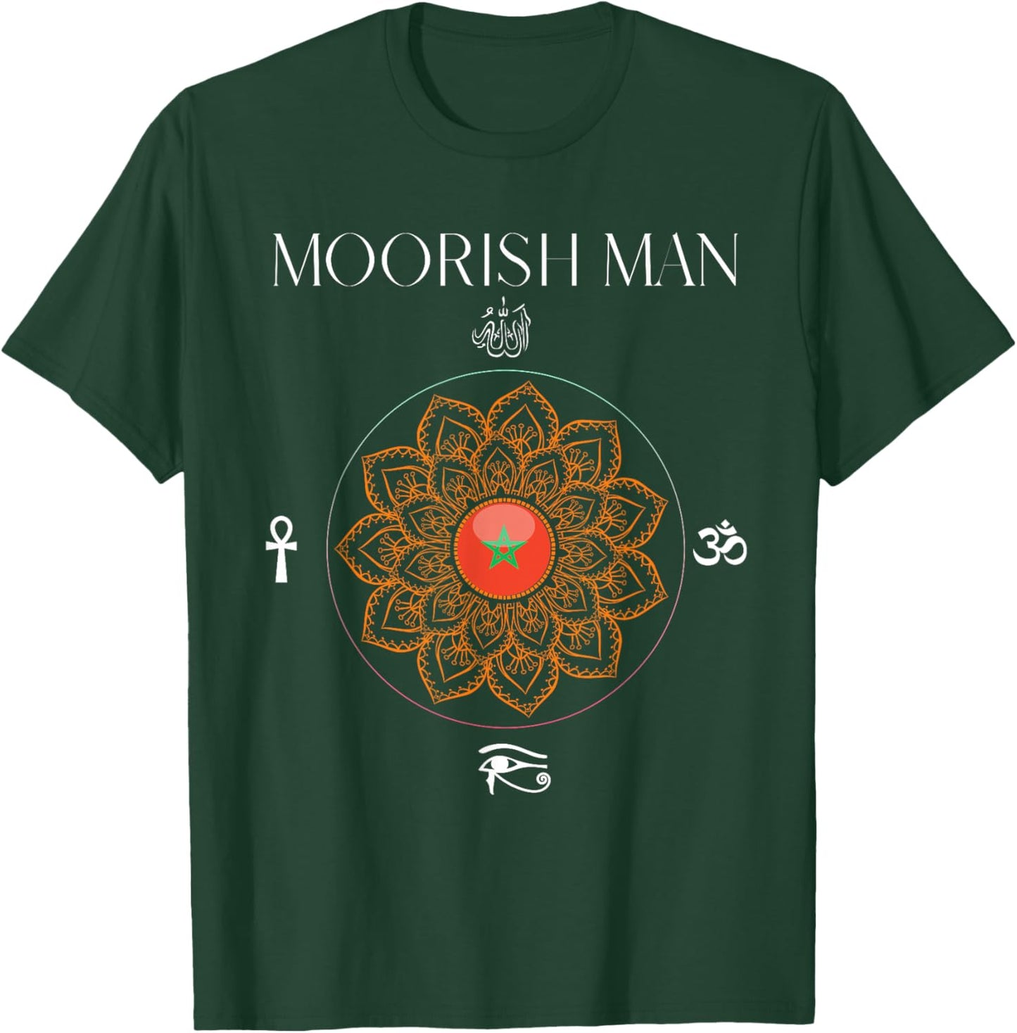 Moorish Man - Moorish American God Body Navigator Allah T-Shirt - T-Shirt | Forest