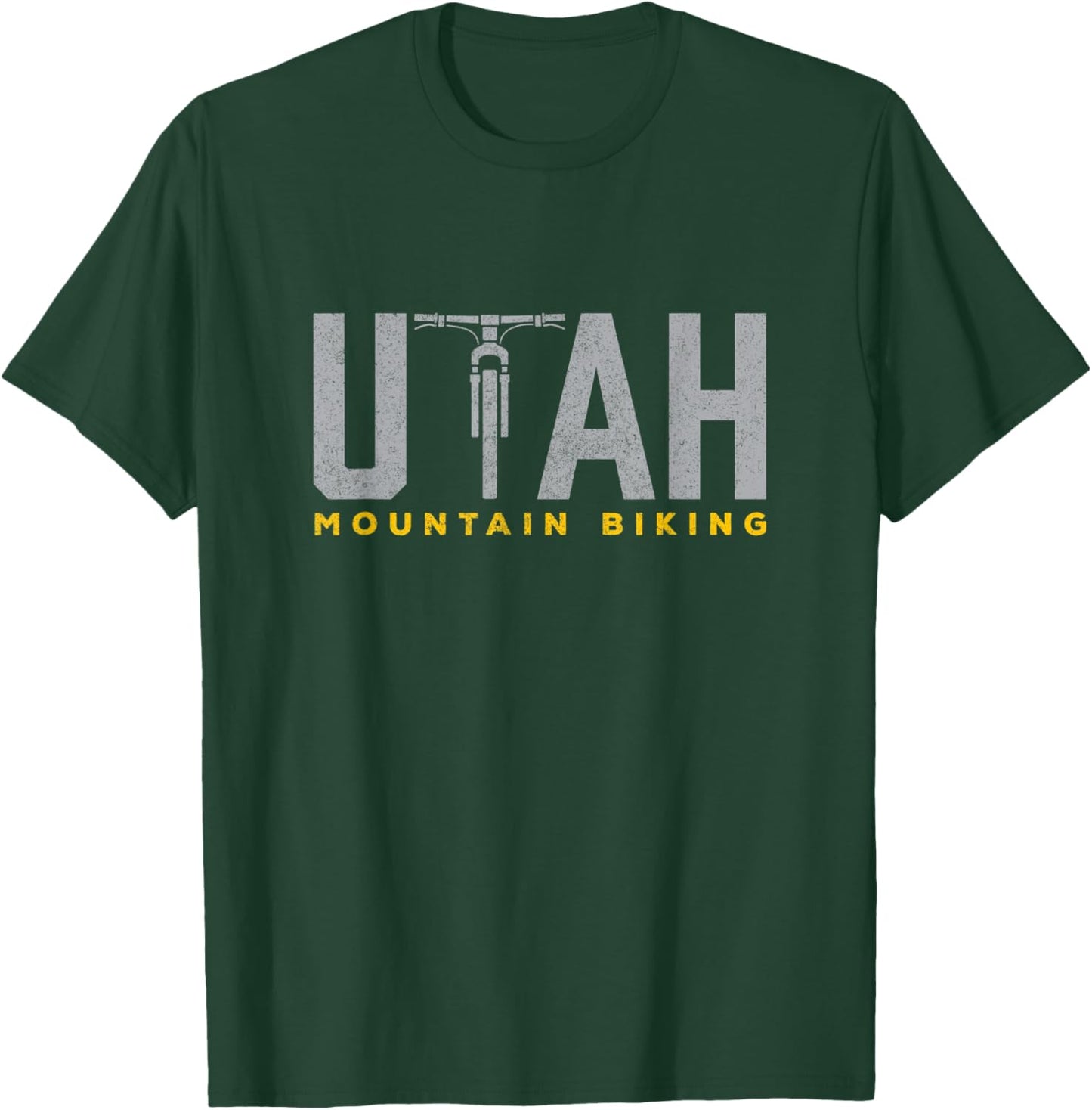 Retro UTAH Mountain Biking Moab MTB Trail Riding T-Shirt - T-Shirt | Forest