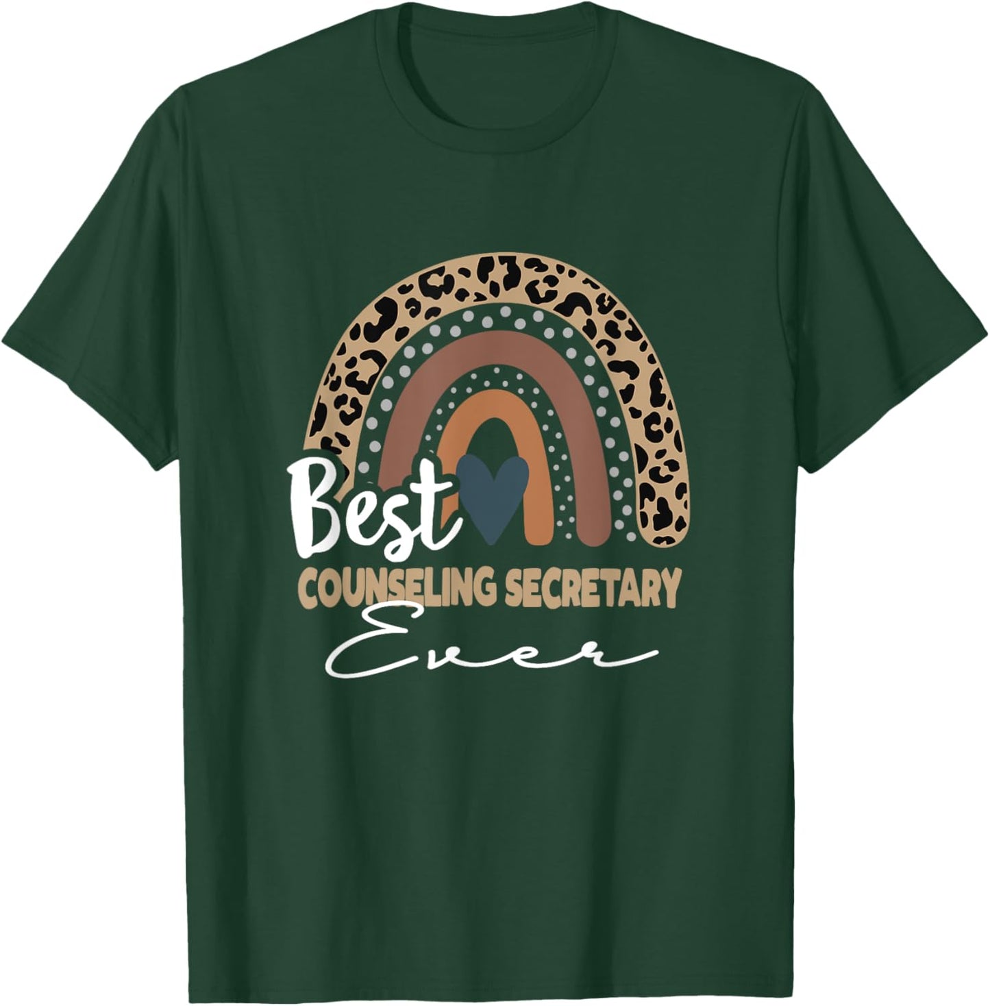 Back To School Boho Rainbow, counseling secretary T-Shirt - T-Shirt | Forest