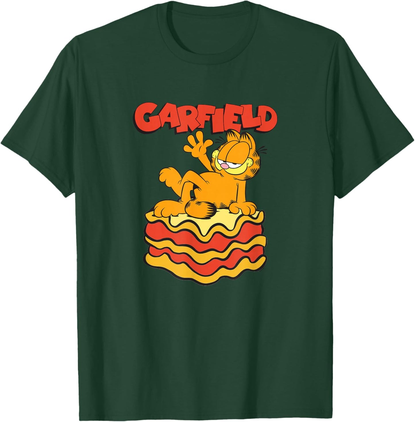 Garfield Lasagna Slice Garfield Pose T-Shirt - T-Shirt | Forest