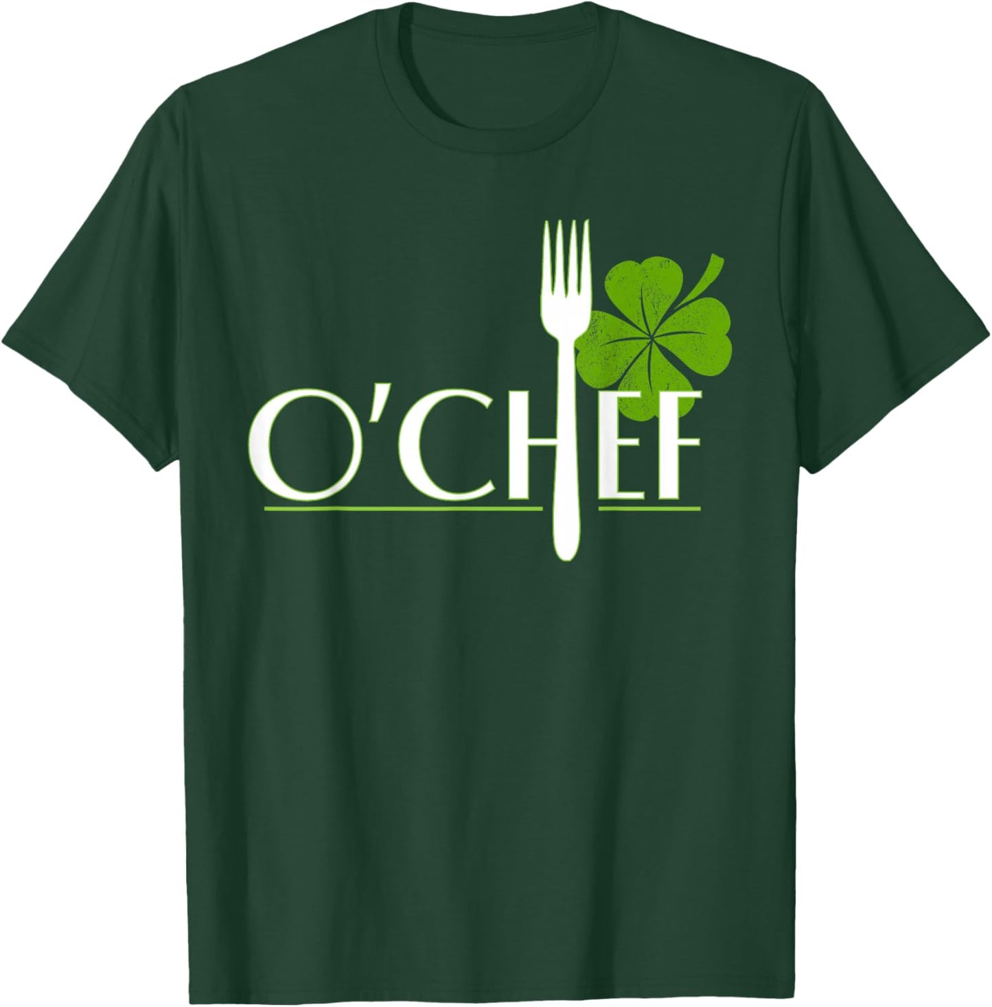 Funny St. Patrick's Day Cooking O' Chef BBQ Irish Culinary T-Shirt - T-Shirt | Forest