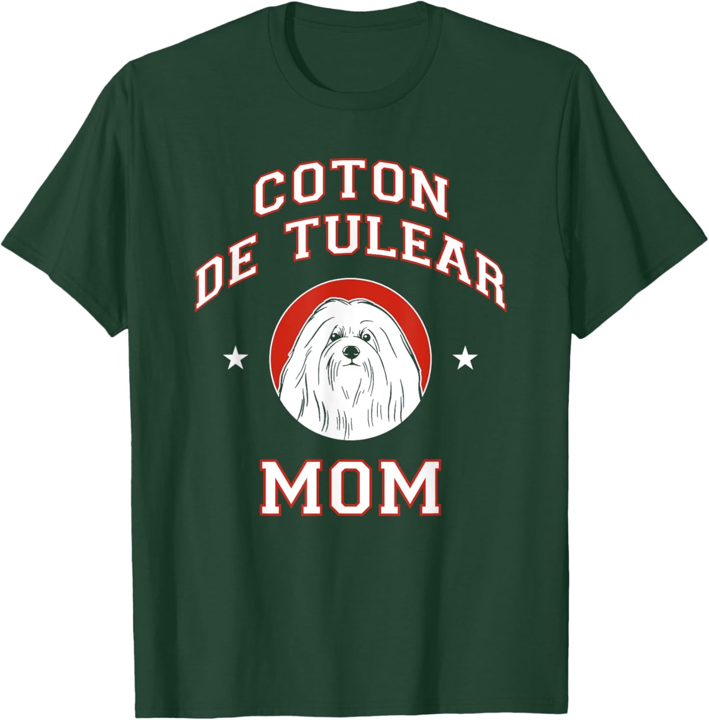 Coton de Tulear Mom Dog Mother Men Women Girls Kids T-Shirt - T-Shirt | Forest