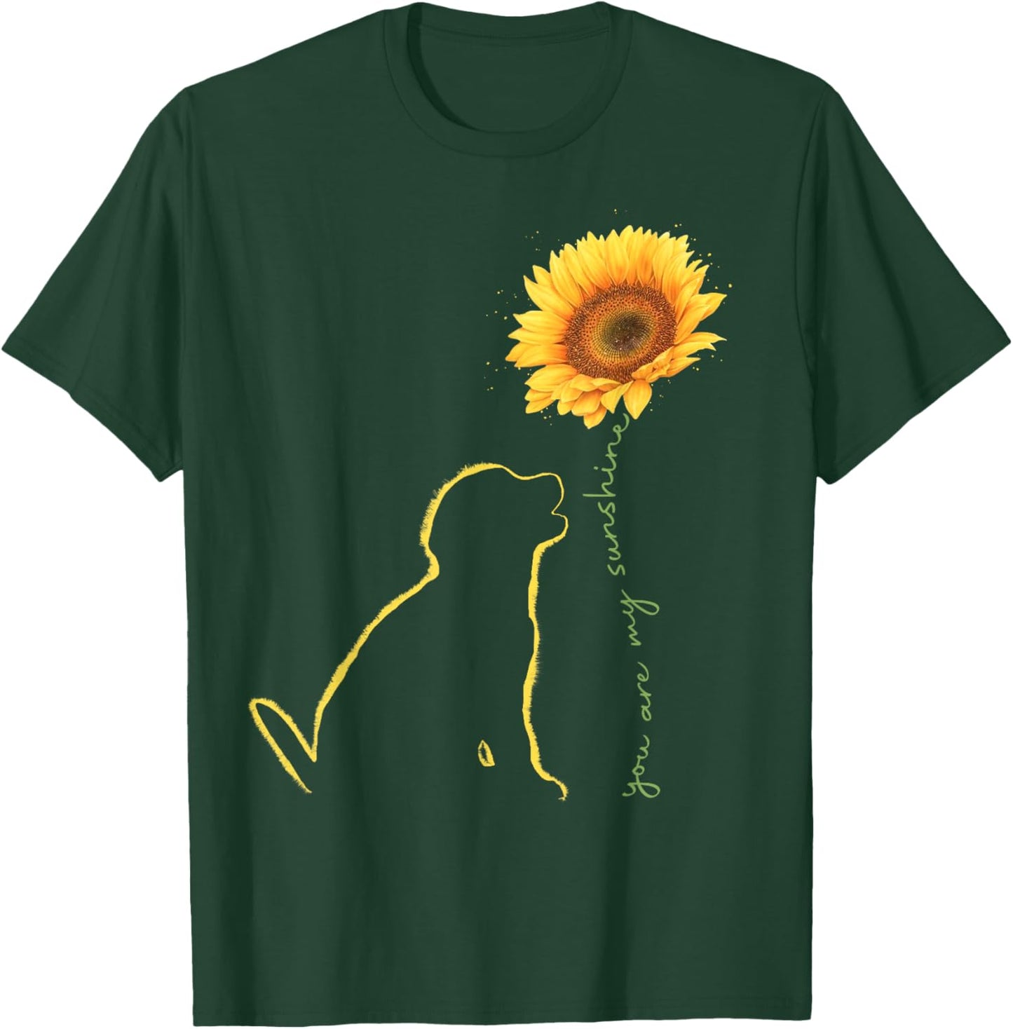 Labrador Retriever Dog You Are My Sunshine Paws Dogs T-Shirt - T-Shirt | Forest