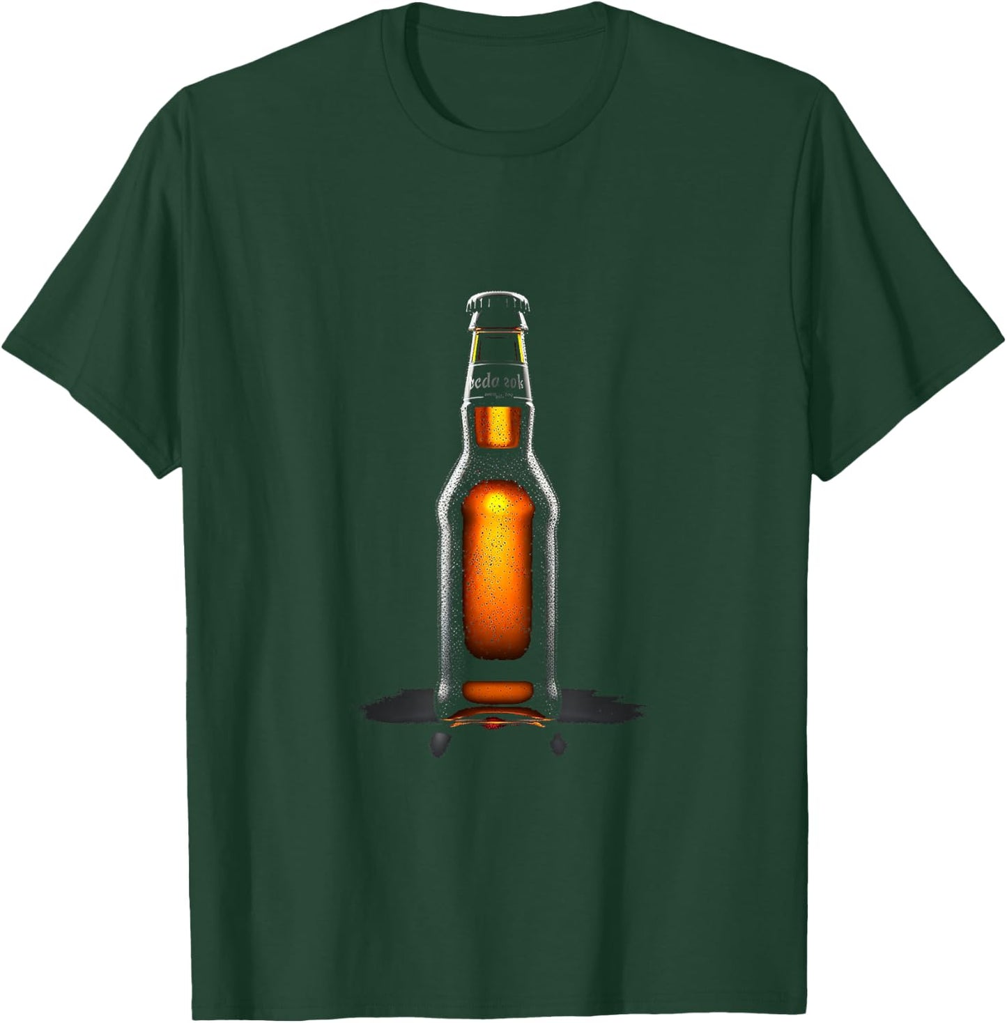 Ocdo Zok Photorealistic IPA Beer Bottle T-Shirt - T-Shirt | Forest