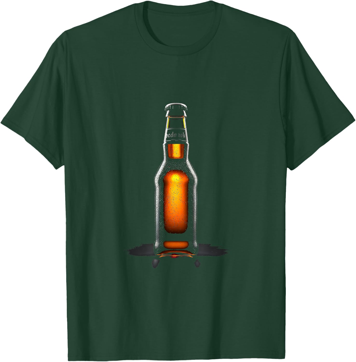 Ocdo Zok Photorealistic IPA Beer Bottle T-Shirt - T-Shirt | Forest