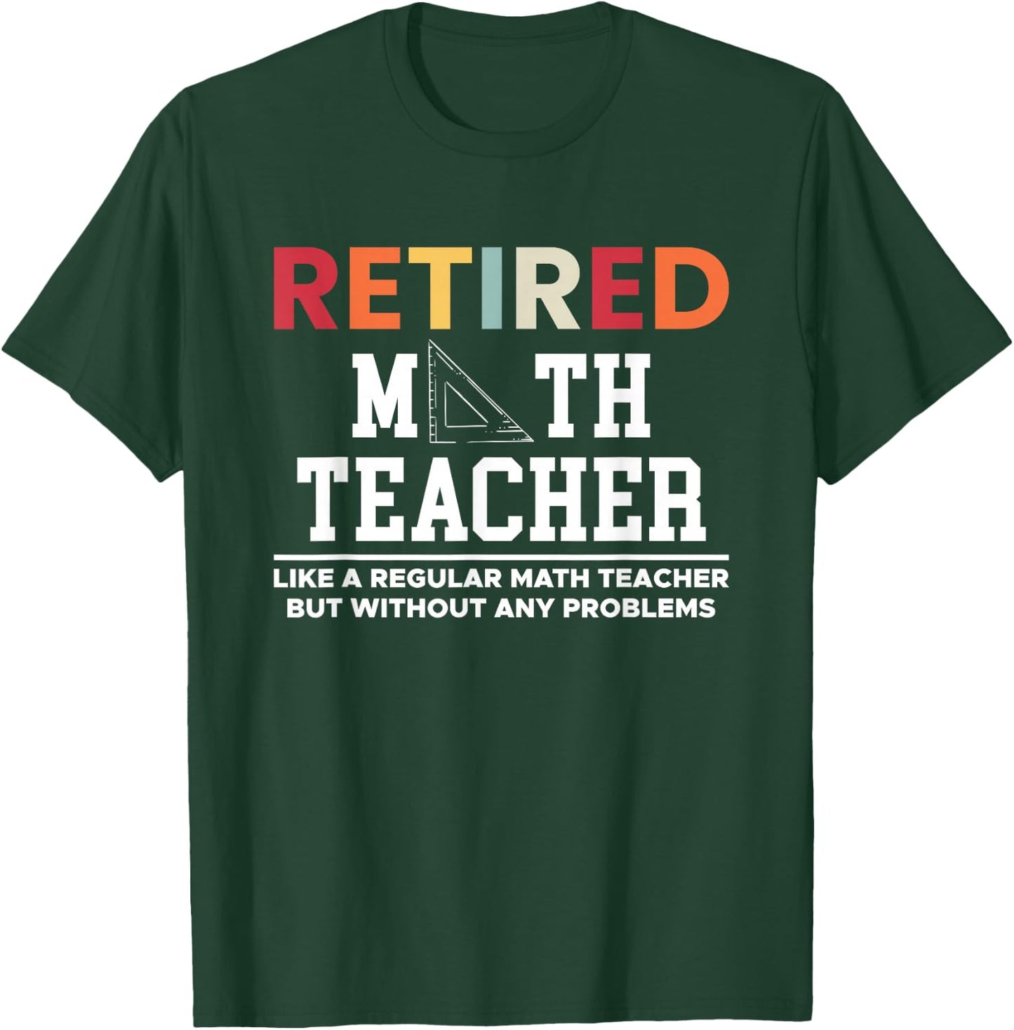 Retired Math Teacher Definition Mathematik Lehrer Mathe T-Shirt - T-Shirt | Forest