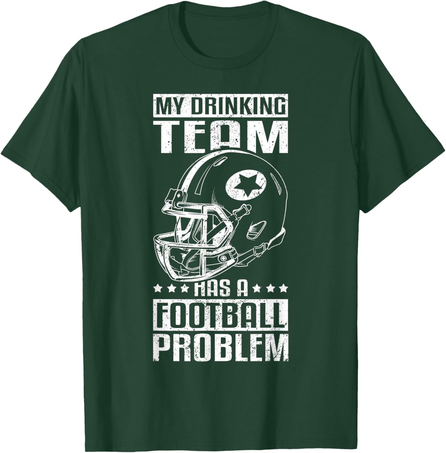 My Drinking Team Has A Football Problem Football & Beer T-Shirt - T-Shirt | Forest