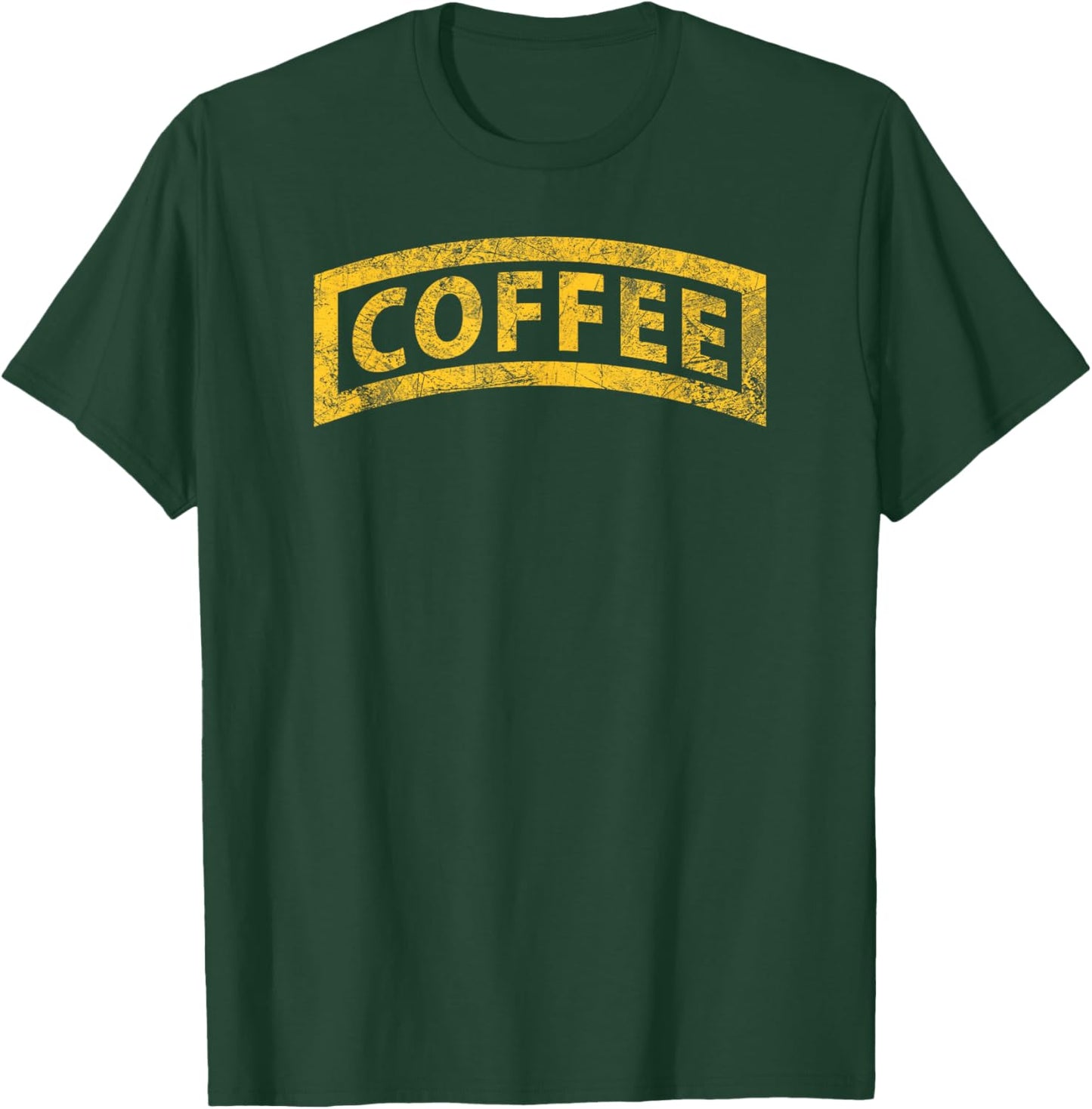 American Marauder: Distressed Coffee Ranger Tab T-Shirt - T-Shirt | Forest