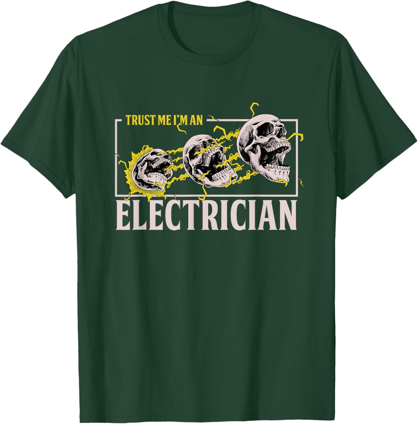 Electrician Craftsman Lineworker Lineman Voltage Electronics T-Shirt - T-Shirt | Forest