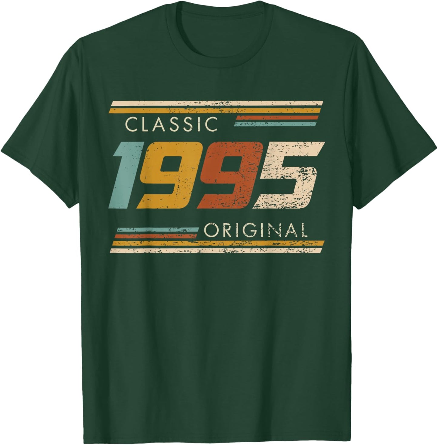 Classic 1995 Original Vintage Birthday Est 1995 Edition T-Shirt - T-Shirt | Forest