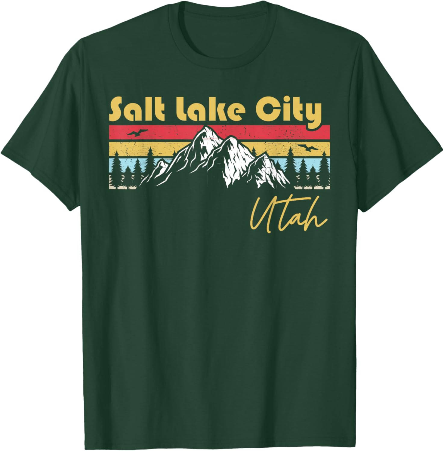 Salt Lake City Utah Roots Hometown Vintage Home State Pride T-Shirt - T-Shirt | Forest